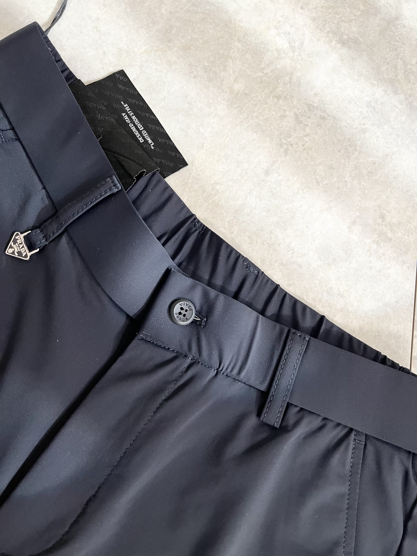 PRA*DA 普*达 2026春夏新款弹力混纺氨纶百搭休闲裤，男士经典商务休闲基础长裤西裤！贸易公司渠道