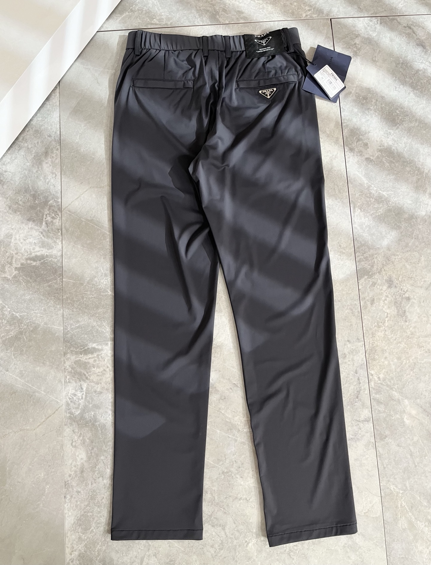 PRA*DA 普*达 2026春夏新款弹力混纺氨纶百搭休闲裤，男士经典商务休闲基础长裤西裤！贸易公司渠道