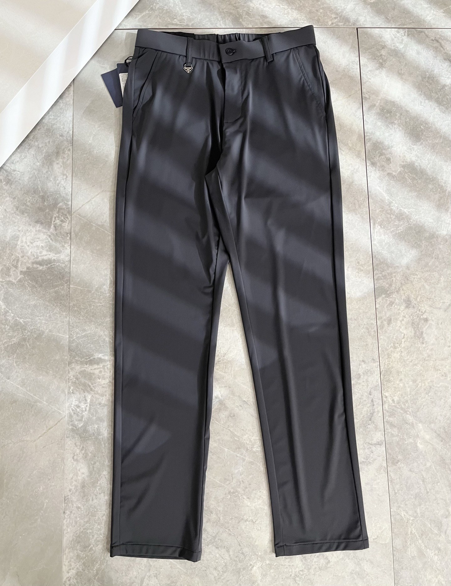 PRA*DA 普*达 2026春夏新款弹力混纺氨纶百搭休闲裤，男士经典商务休闲基础长裤西裤！贸易公司渠道