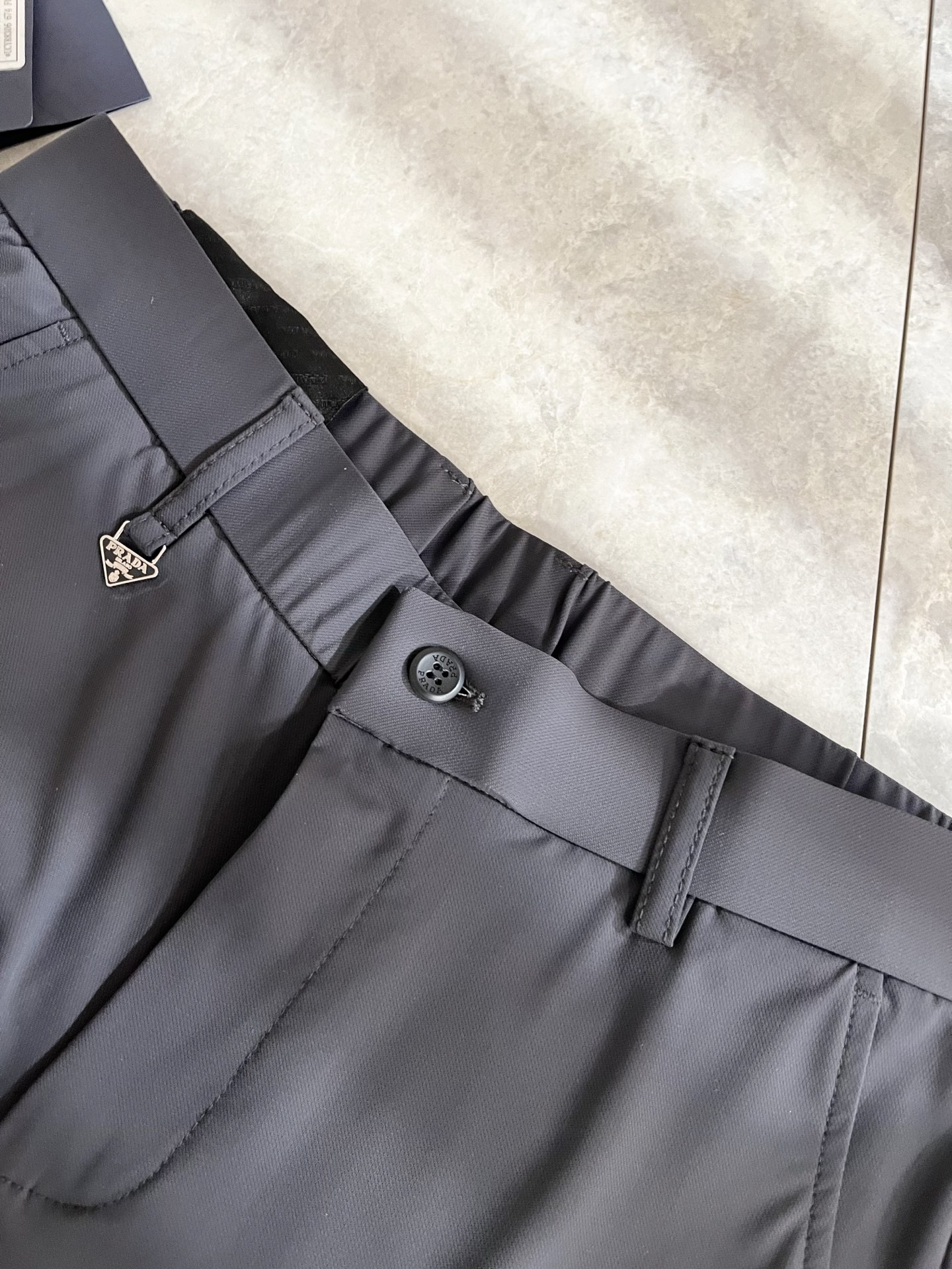 PRA*DA 普*达 2026春夏新款弹力混纺氨纶百搭休闲裤，男士经典商务休闲基础长裤西裤！贸易公司渠道