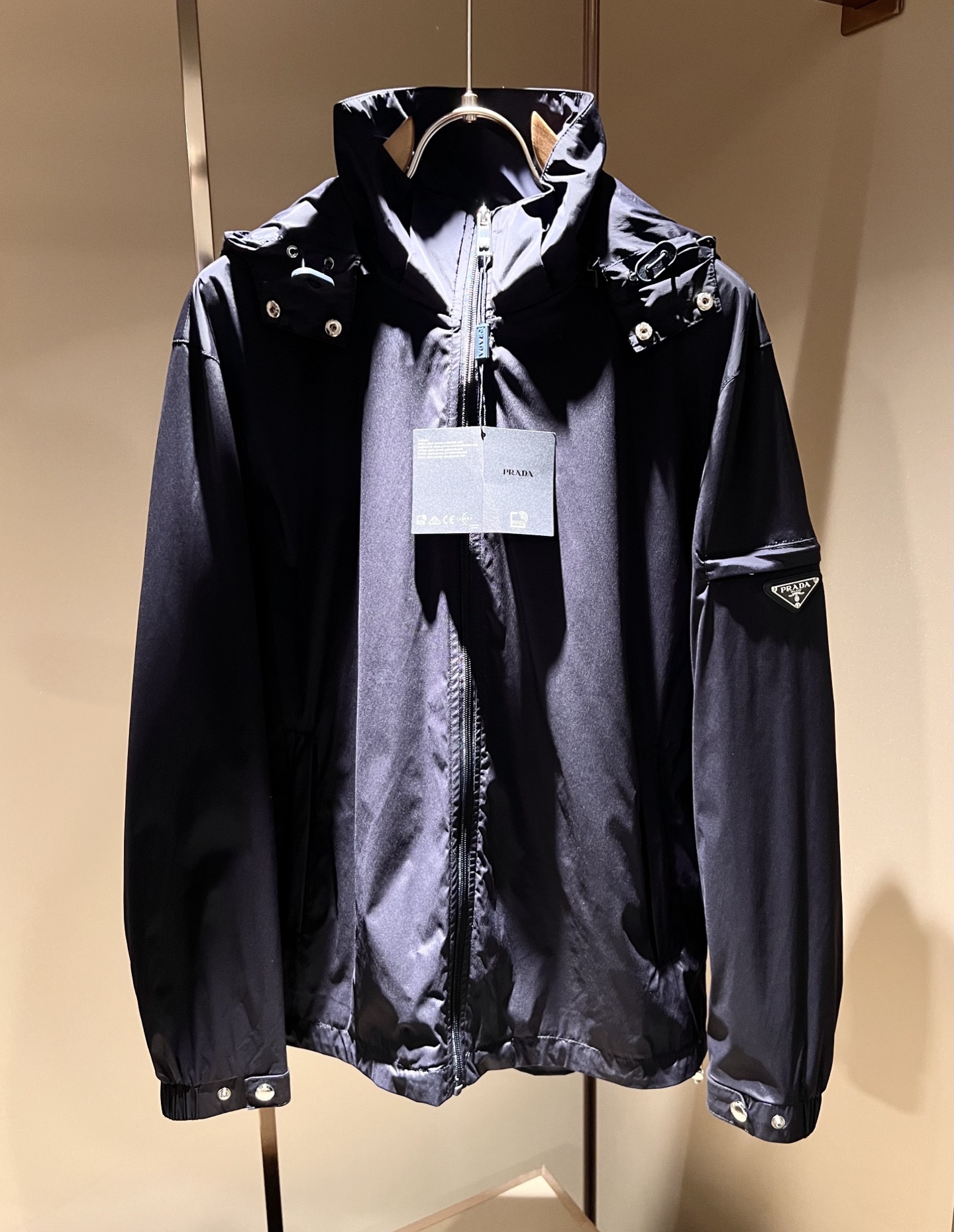 PRAD*A普*达2026春夏休闲夹克外套，最新时尚休闲拉链夹克，时尚夹克外套!贸易公司渠道稀出，同步官