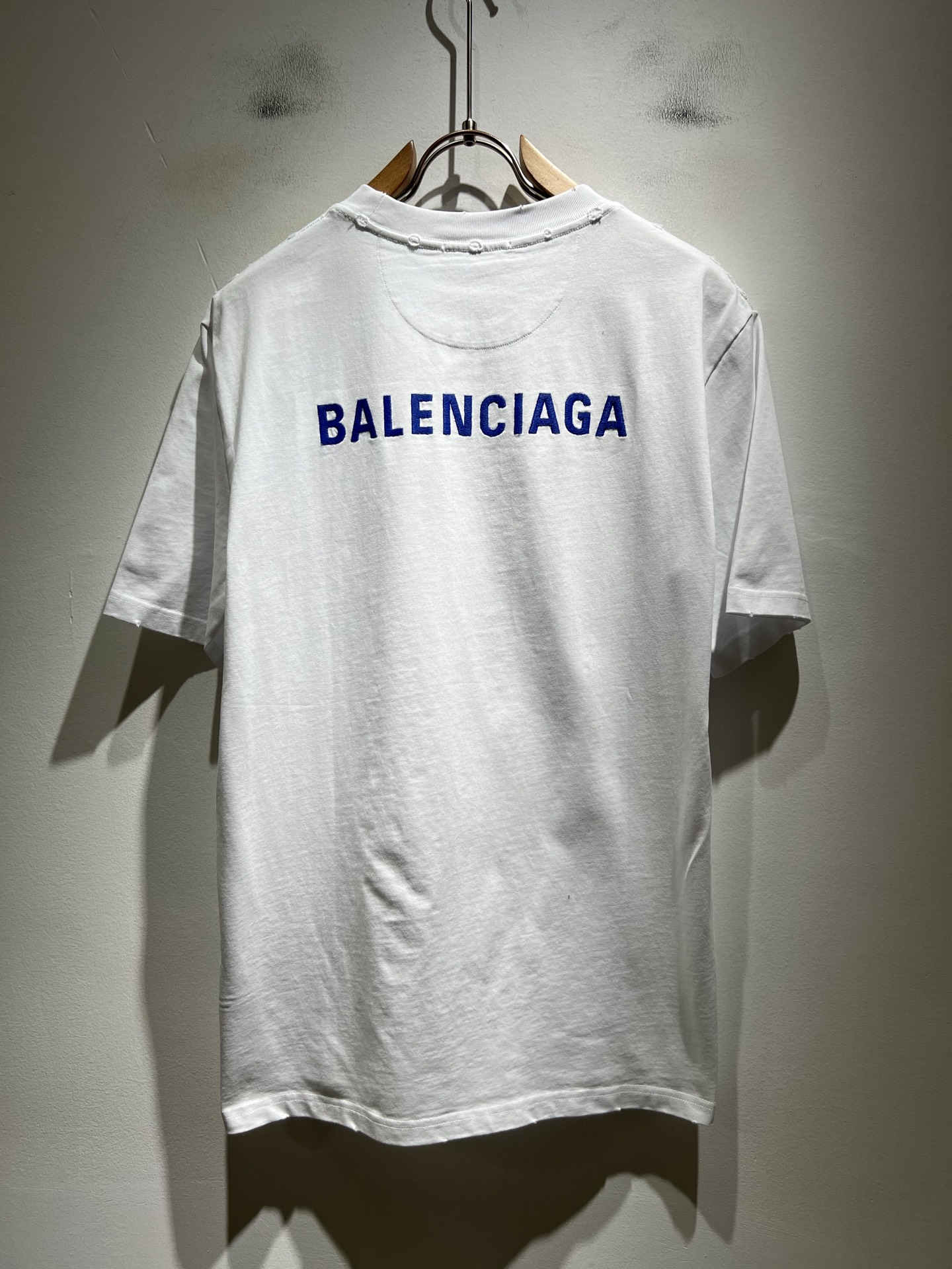 BALENCI*GA巴黎*家 2026春夏新款男女同款👫短袖T恤！走秀图案压胶时尚休闲短袖T恤衫！前后l