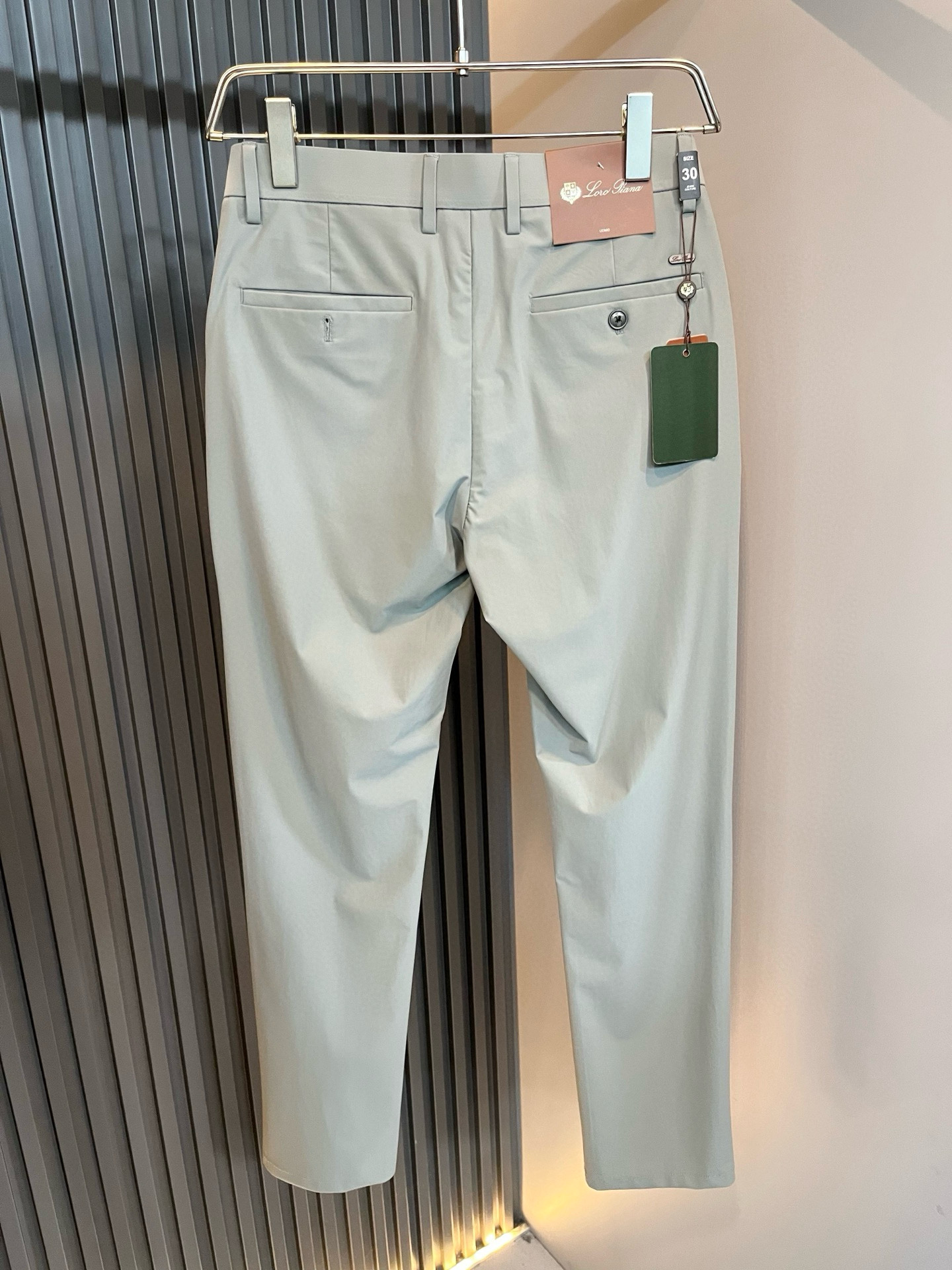 Loro Piana诺悠翩雅 2026春夏新品男士时装款高端休闲裤，香港洋行渠道货，日本原厂出品，纯血统
