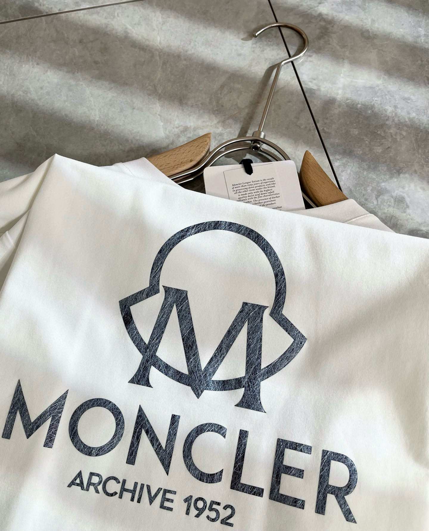 Moncler蒙家 2026春夏最新男女同款👫贸易订单短袖T恤，全品相！！网红款！采用logo图案压胶设