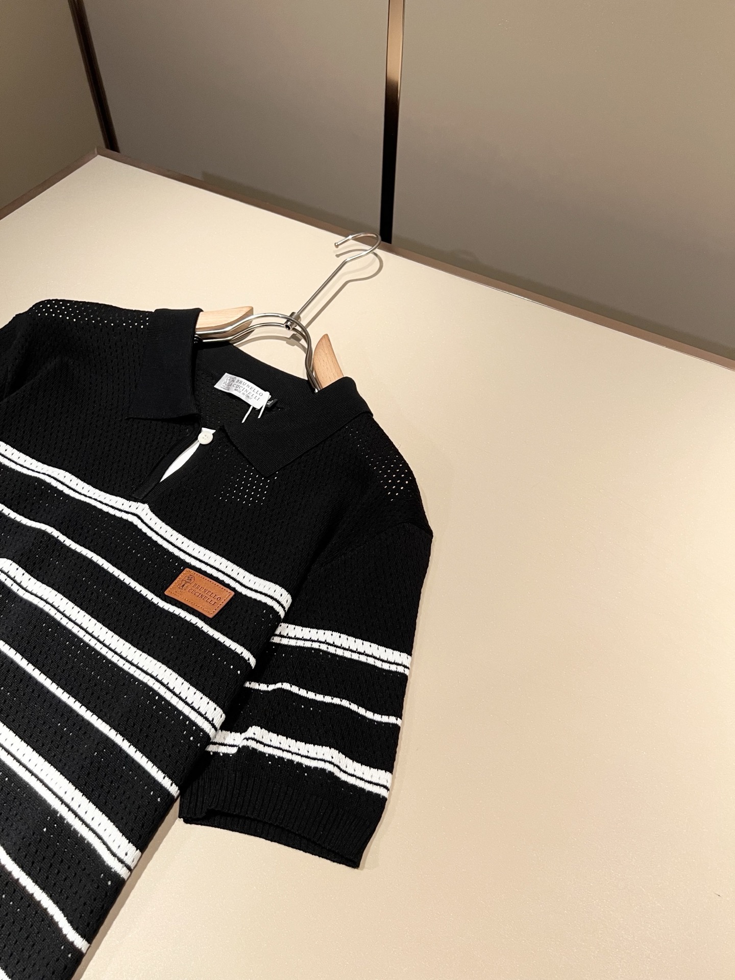 bc-Brunello Cucineli 2026春夏新款男士短袖针织Polo衫，众多明星都爱穿的时尚百