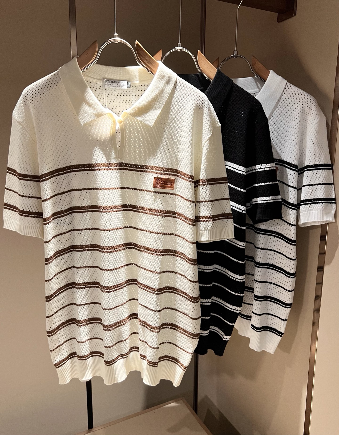 bc-Brunello Cucineli 2026春夏新款男士短袖针织Polo衫，众多明星都爱穿的时尚百
