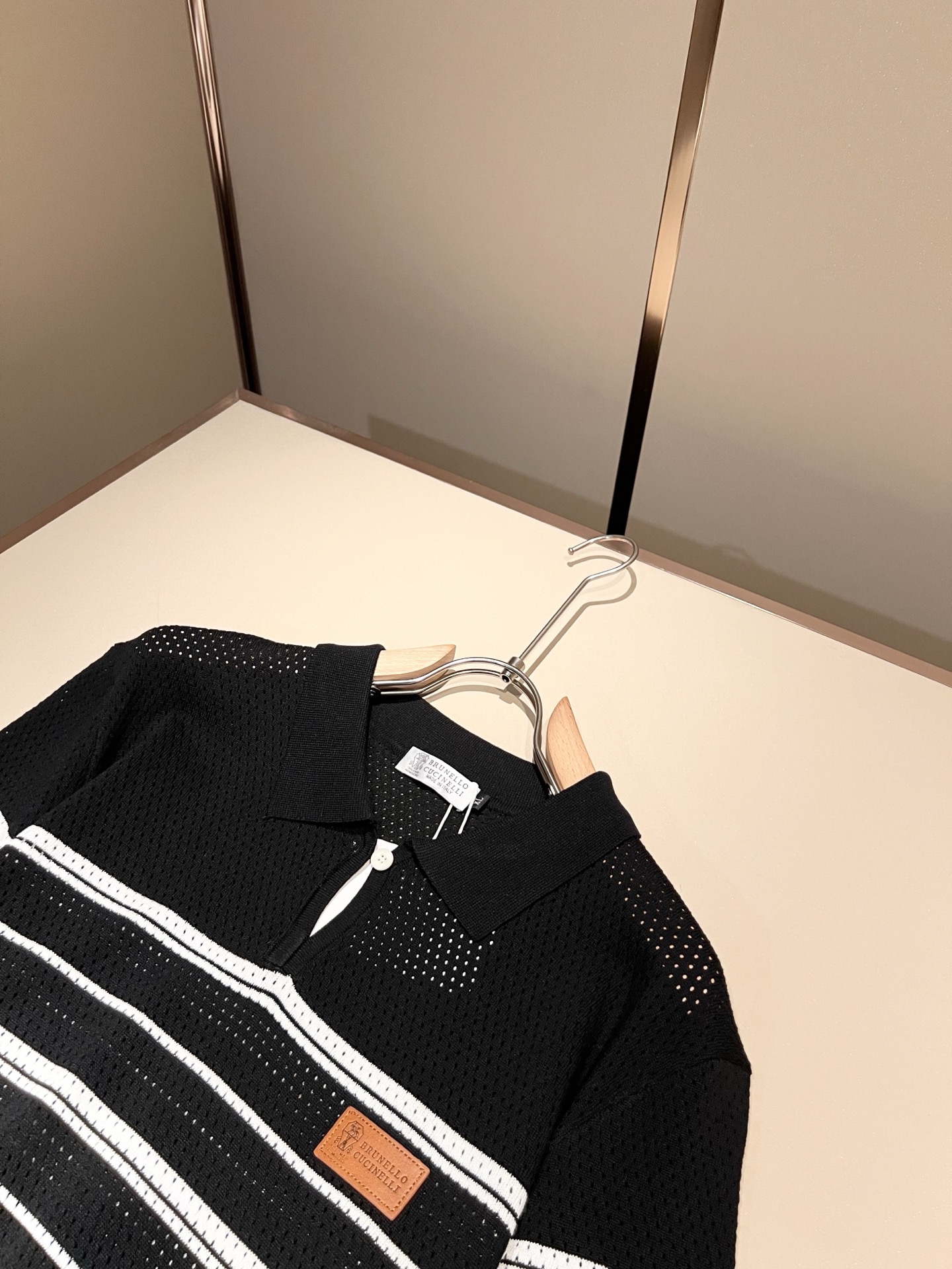 bc-Brunello Cucineli 2026春夏新款男士短袖针织Polo衫，众多明星都爱穿的时尚百