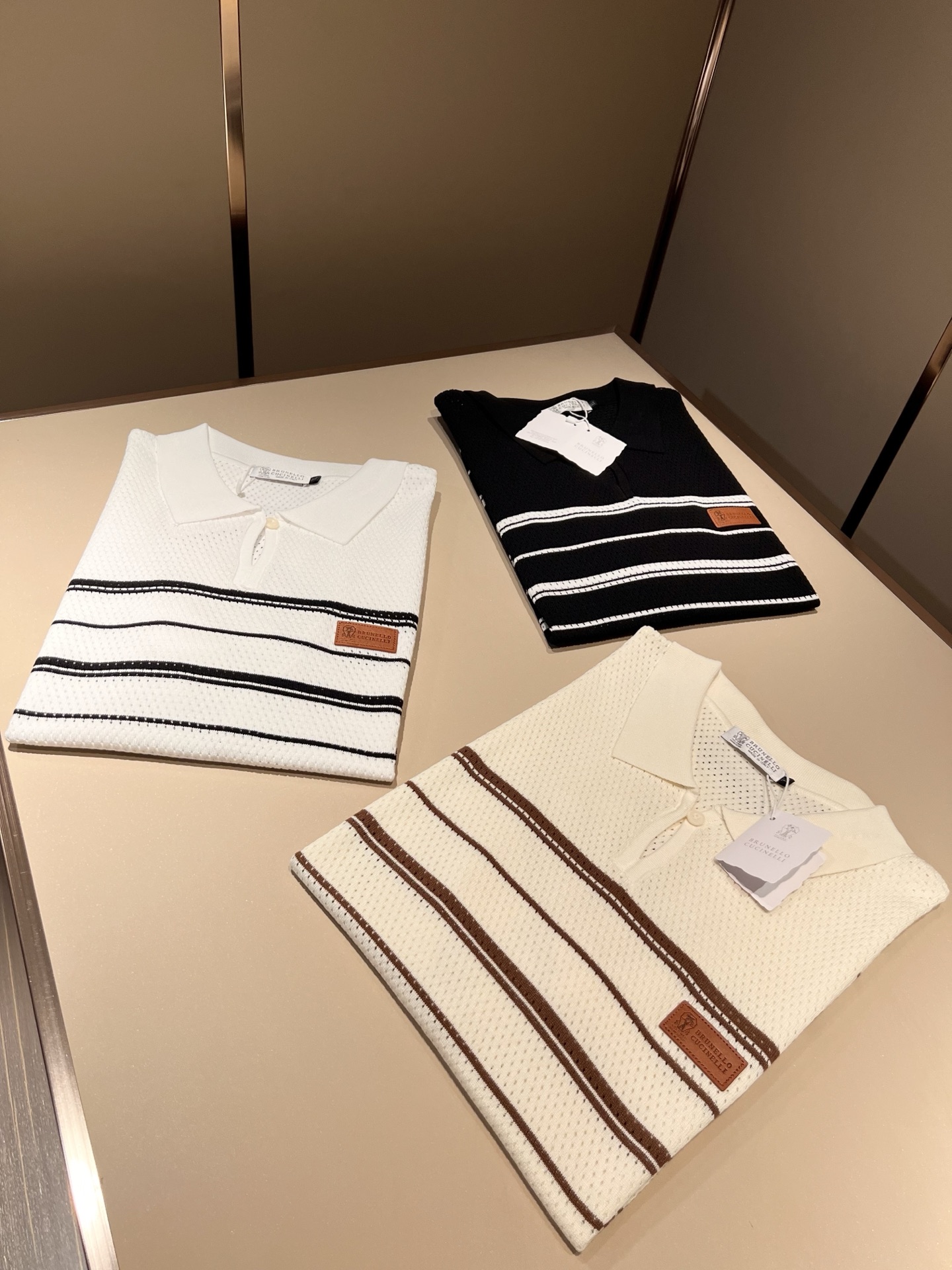 bc-Brunello Cucineli 2026春夏新款男士短袖针织Polo衫，众多明星都爱穿的时尚百