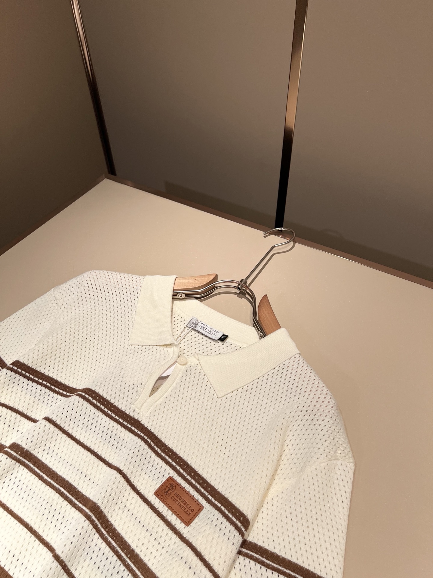 bc-Brunello Cucineli 2026春夏新款男士短袖针织Polo衫，众多明星都爱穿的时尚百