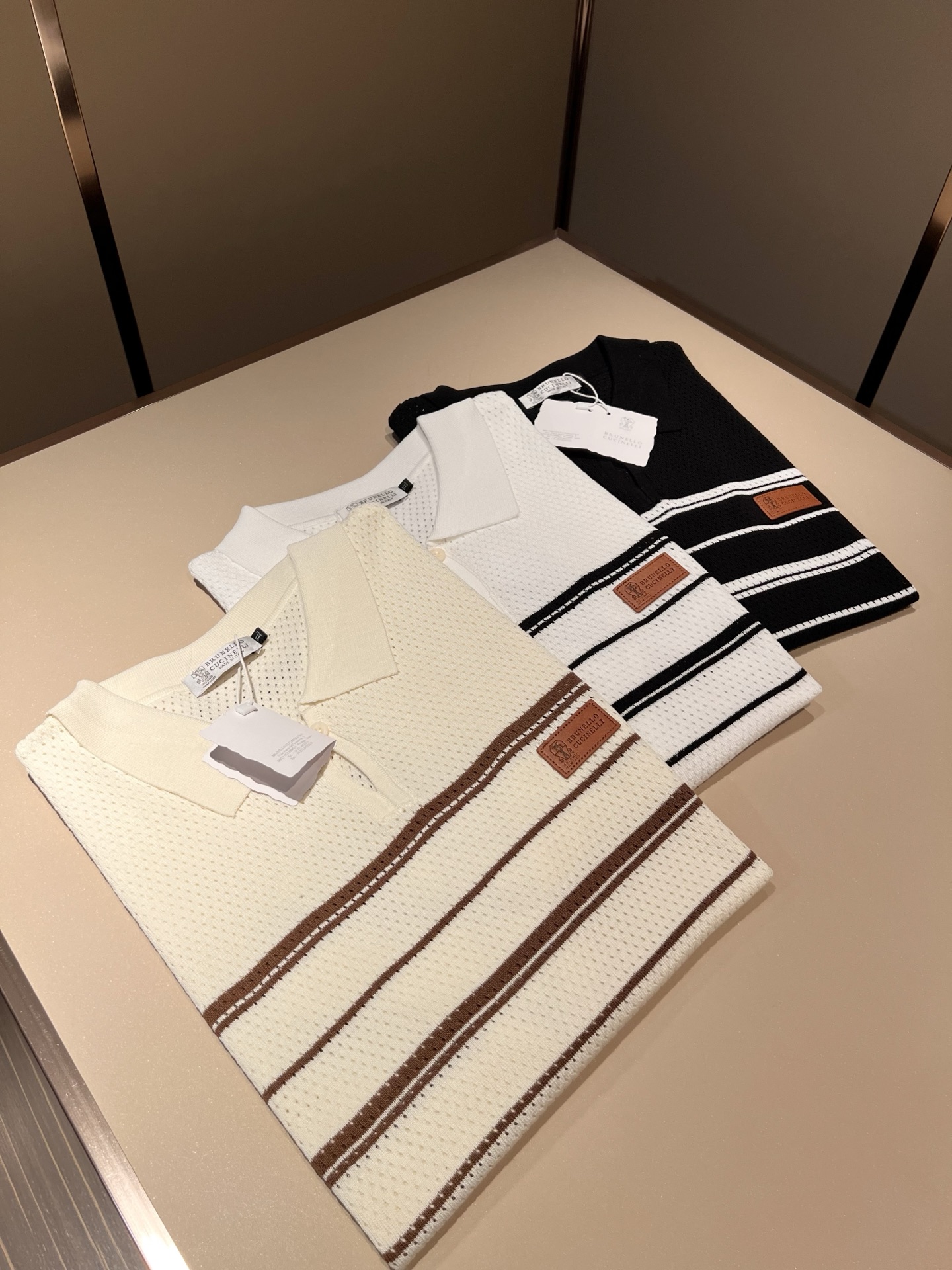 bc-Brunello Cucineli 2026春夏新款男士短袖针织Polo衫，众多明星都爱穿的时尚百