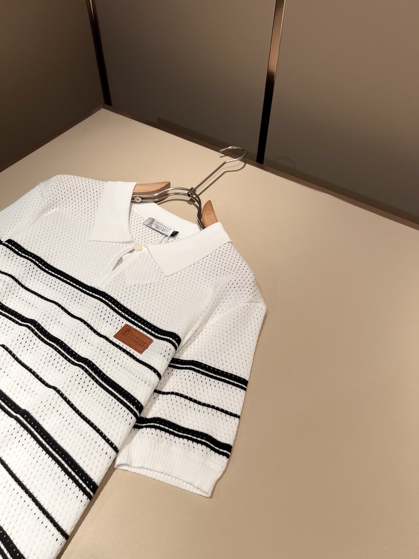 bc-Brunello Cucineli 2026春夏新款男士短袖针织Polo衫，众多明星都爱穿的时尚百