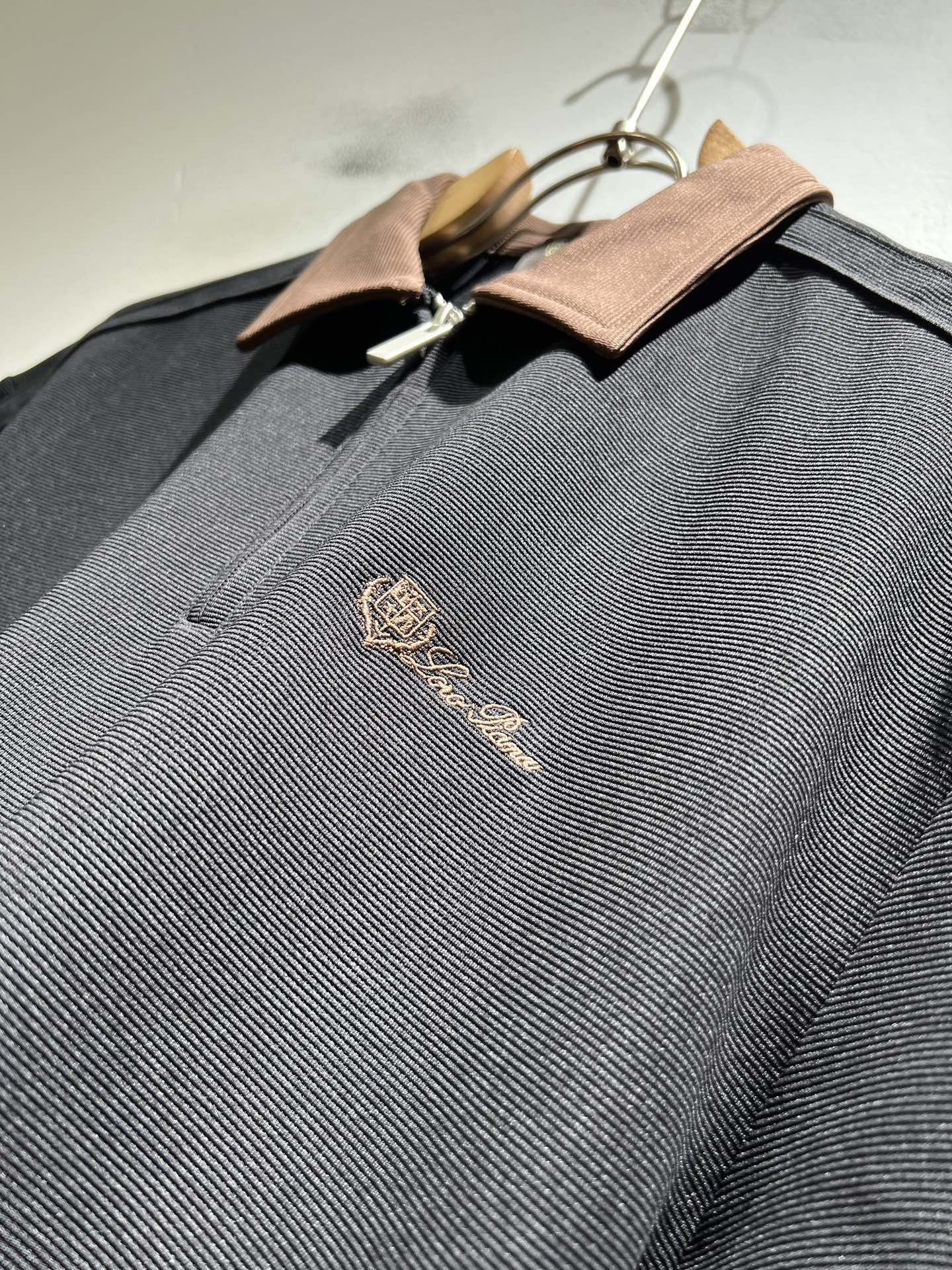 loro Piana诺悠翩雅 2026春夏男士最新的贸易订单短袖Polo衫，全品相！！定制珠地纯棉面料！