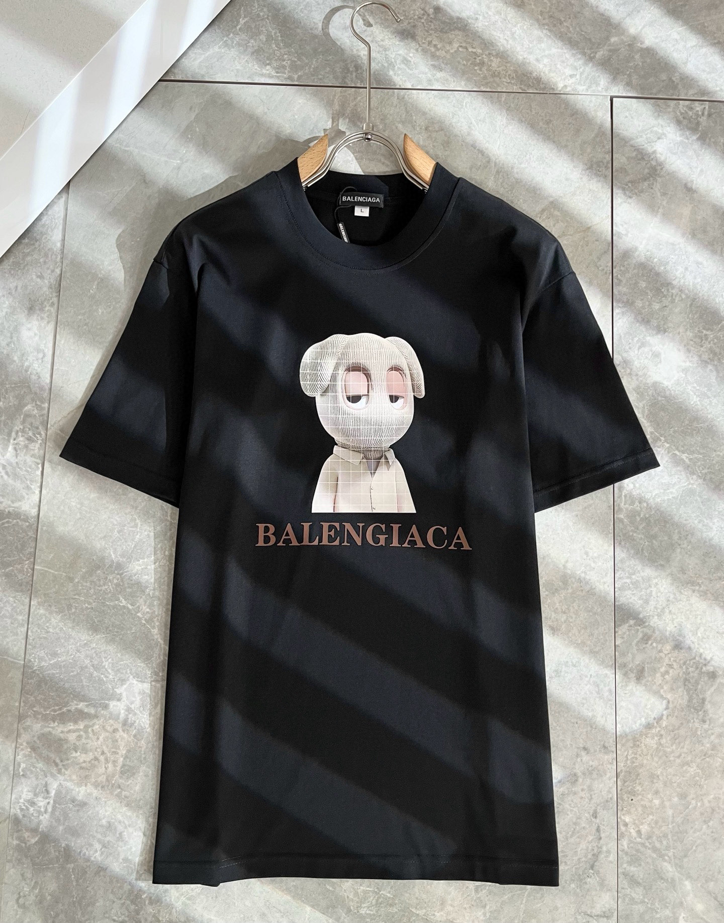 BALENCI*GA巴黎*家 2026春夏新款男女同款👫短袖T恤！走秀图案印花时尚休闲短袖T恤衫！设计l