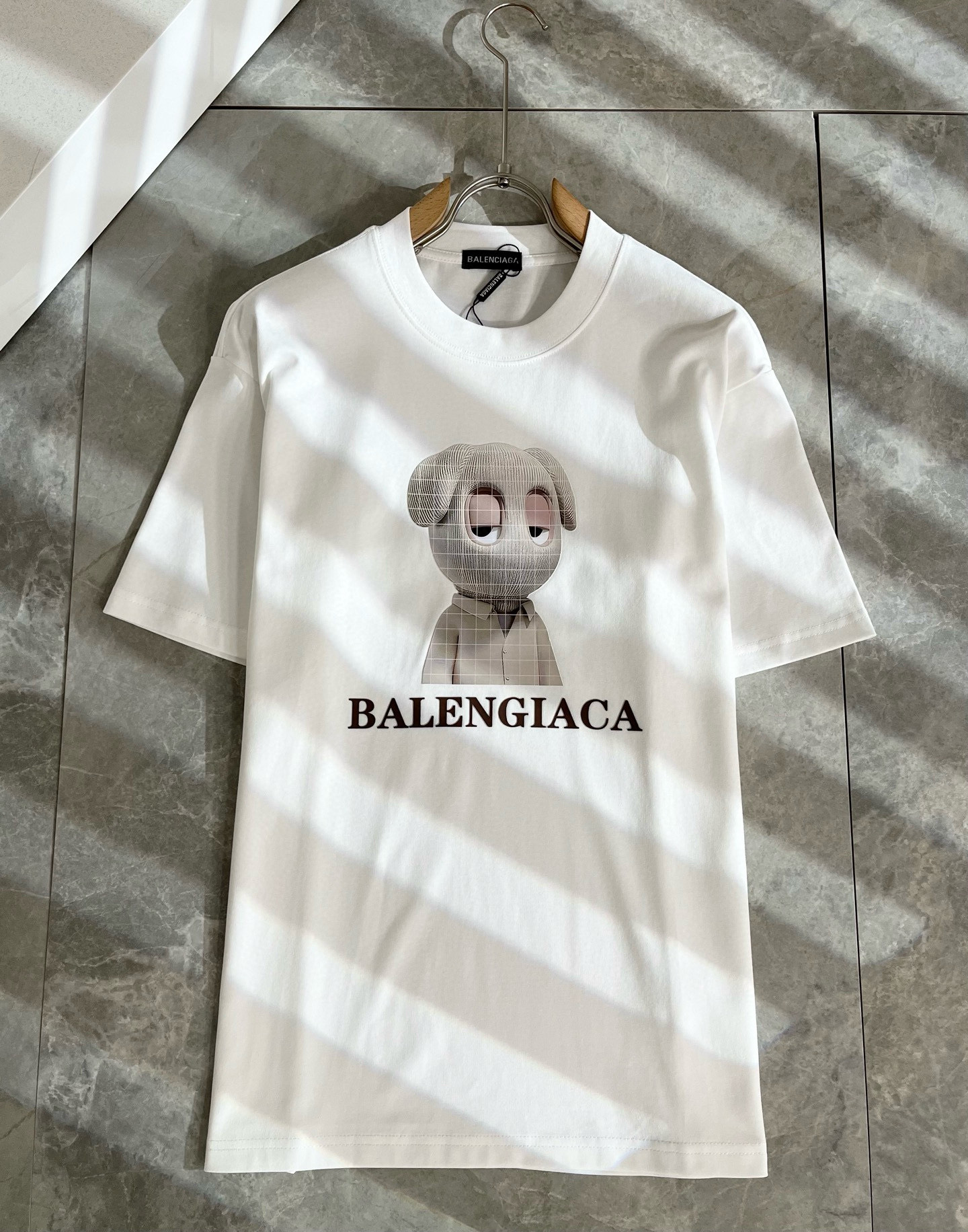 BALENCI*GA巴黎*家 2026春夏新款男女同款👫短袖T恤！走秀图案印花时尚休闲短袖T恤衫！设计l