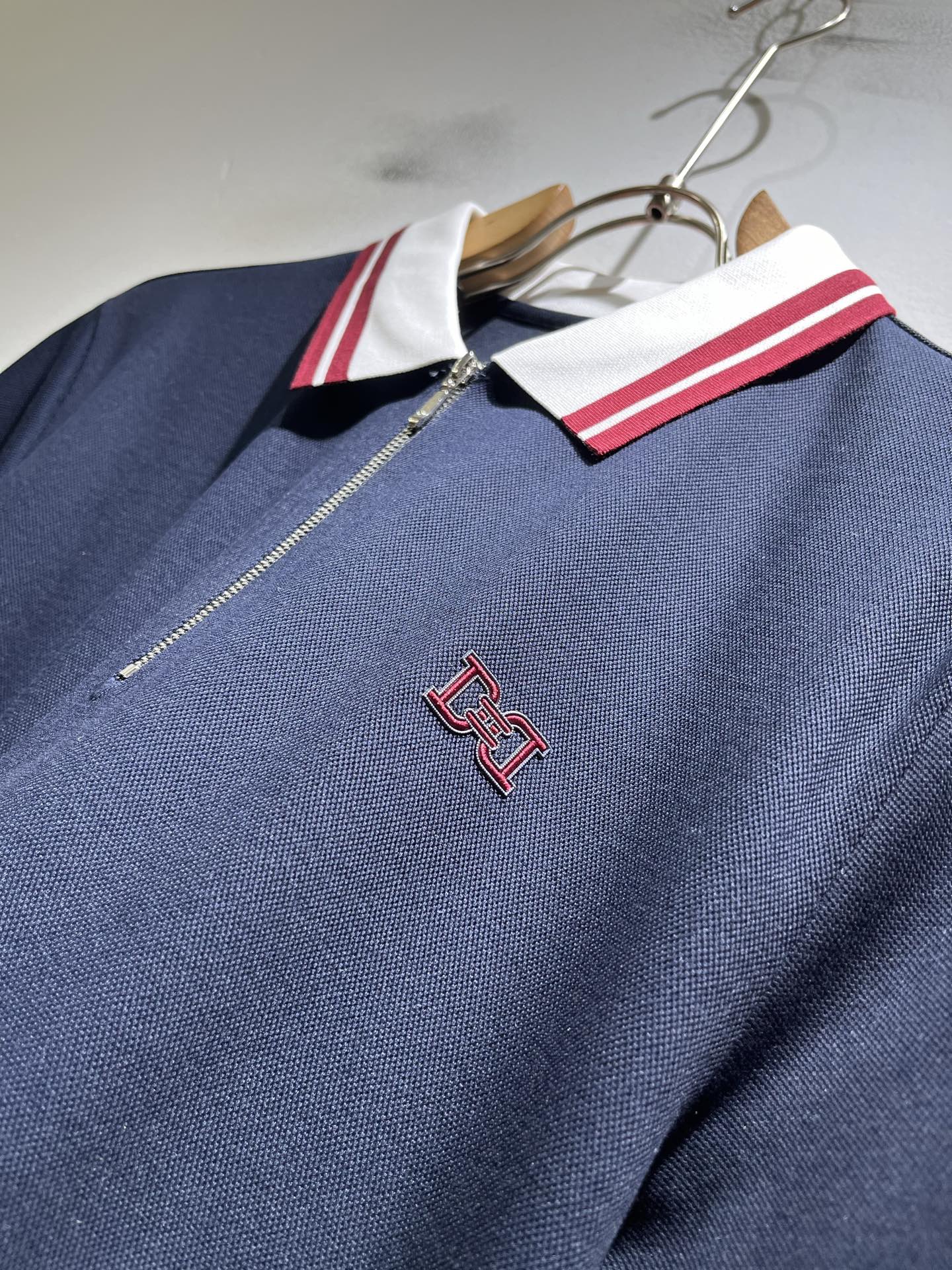 BALLY巴利 2026春夏新款男士休闲Polo衫，走秀图案时尚休闲短袖Polo衫！胸前logo图案压胶