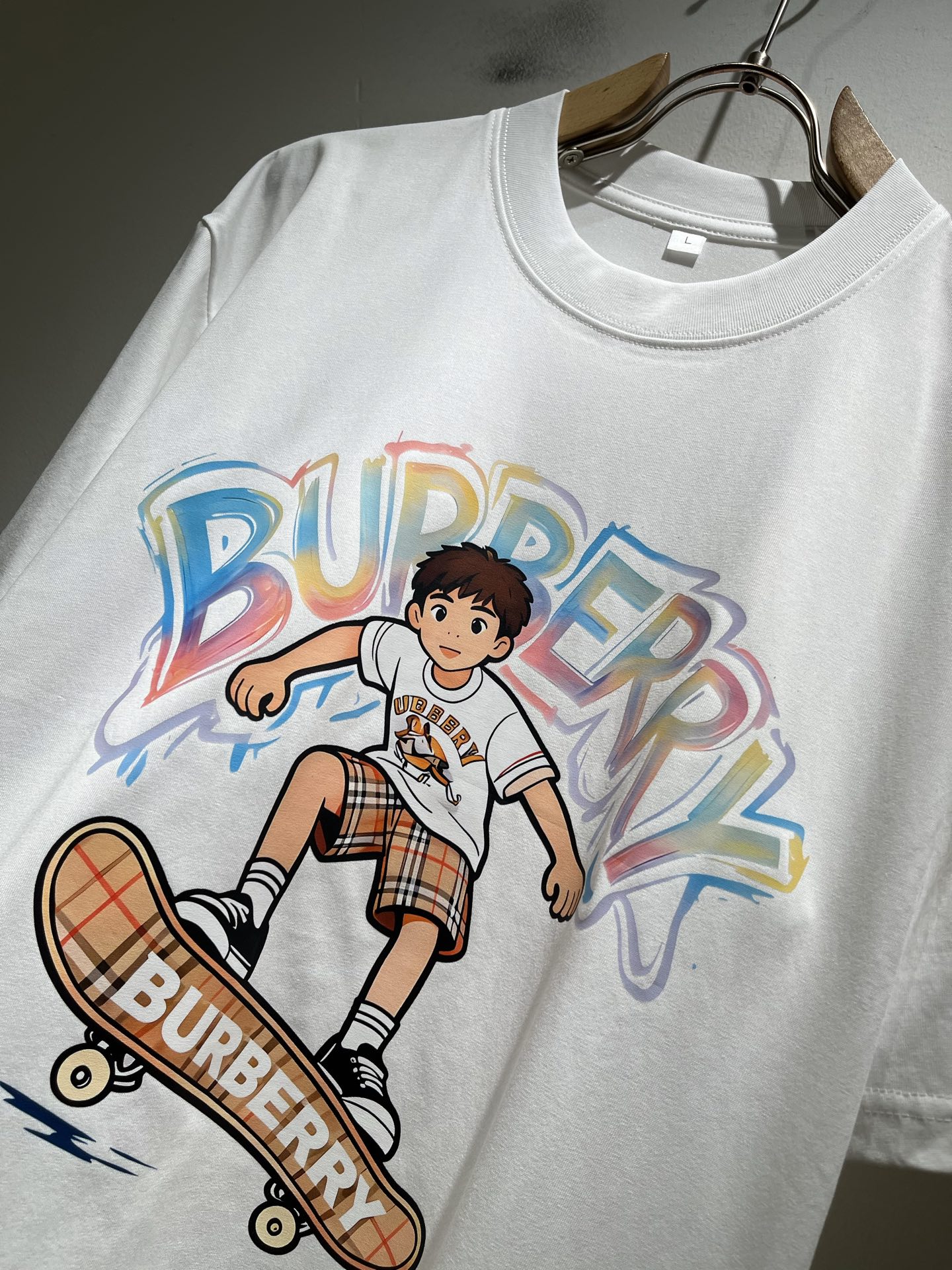 BURBER*Y巴*莉2026春夏新品男女同款👫短袖T恤，重磅来袭，最近比较火热的环保纯棉面料制作而成，