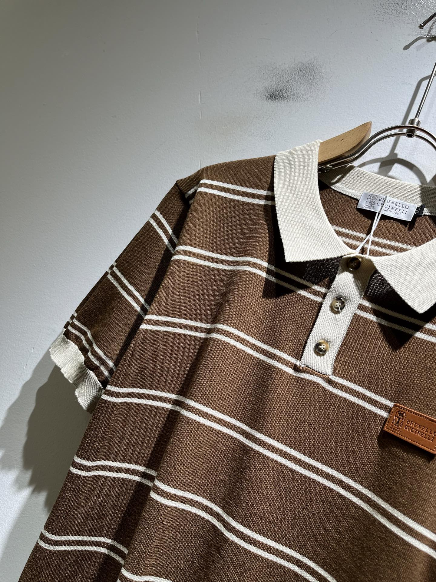 bc-Brunello Cucineli 2026春夏新款男士短袖针织Polo衫，众多明星都爱穿的时尚百