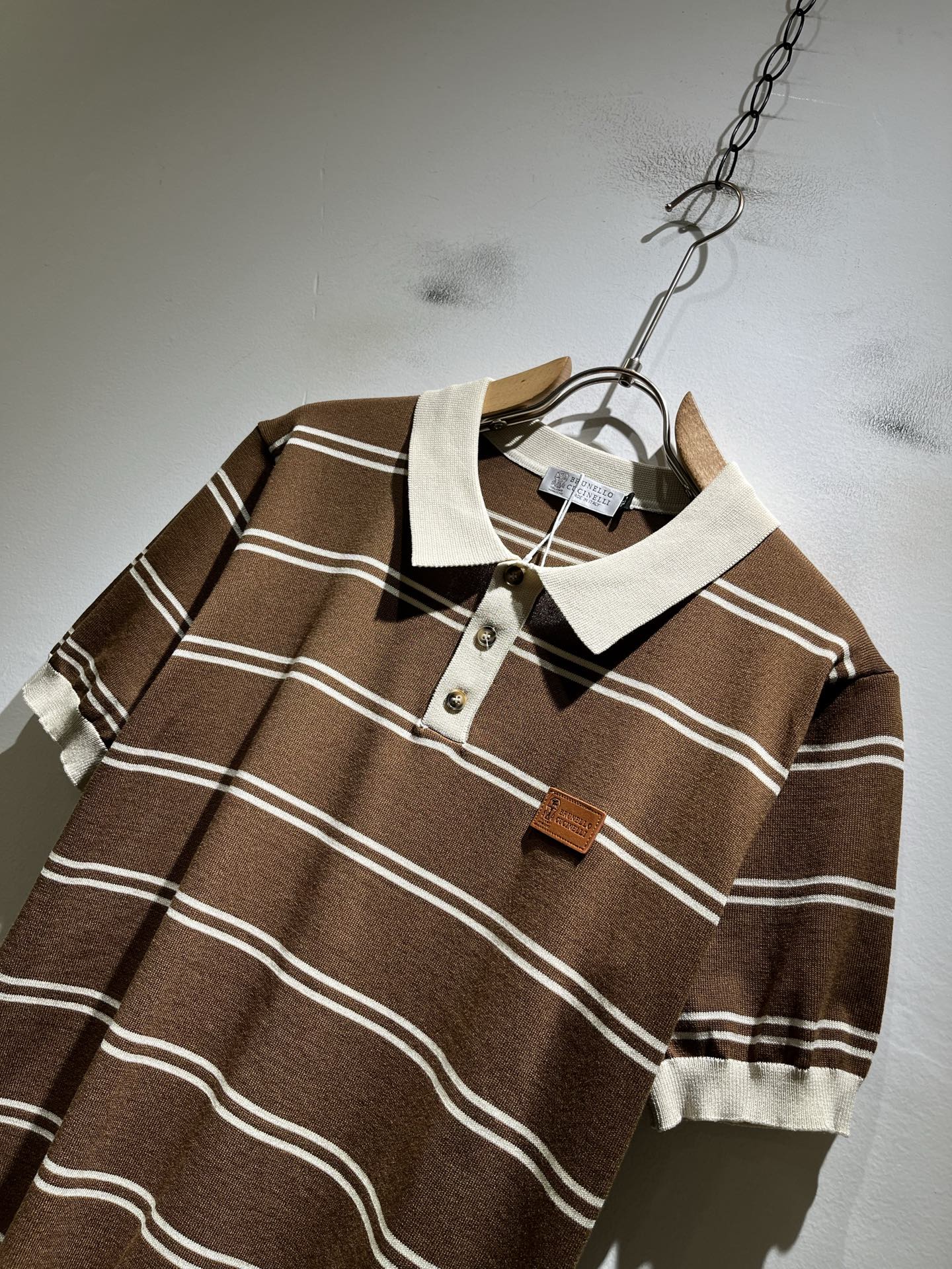 bc-Brunello Cucineli 2026春夏新款男士短袖针织Polo衫，众多明星都爱穿的时尚百