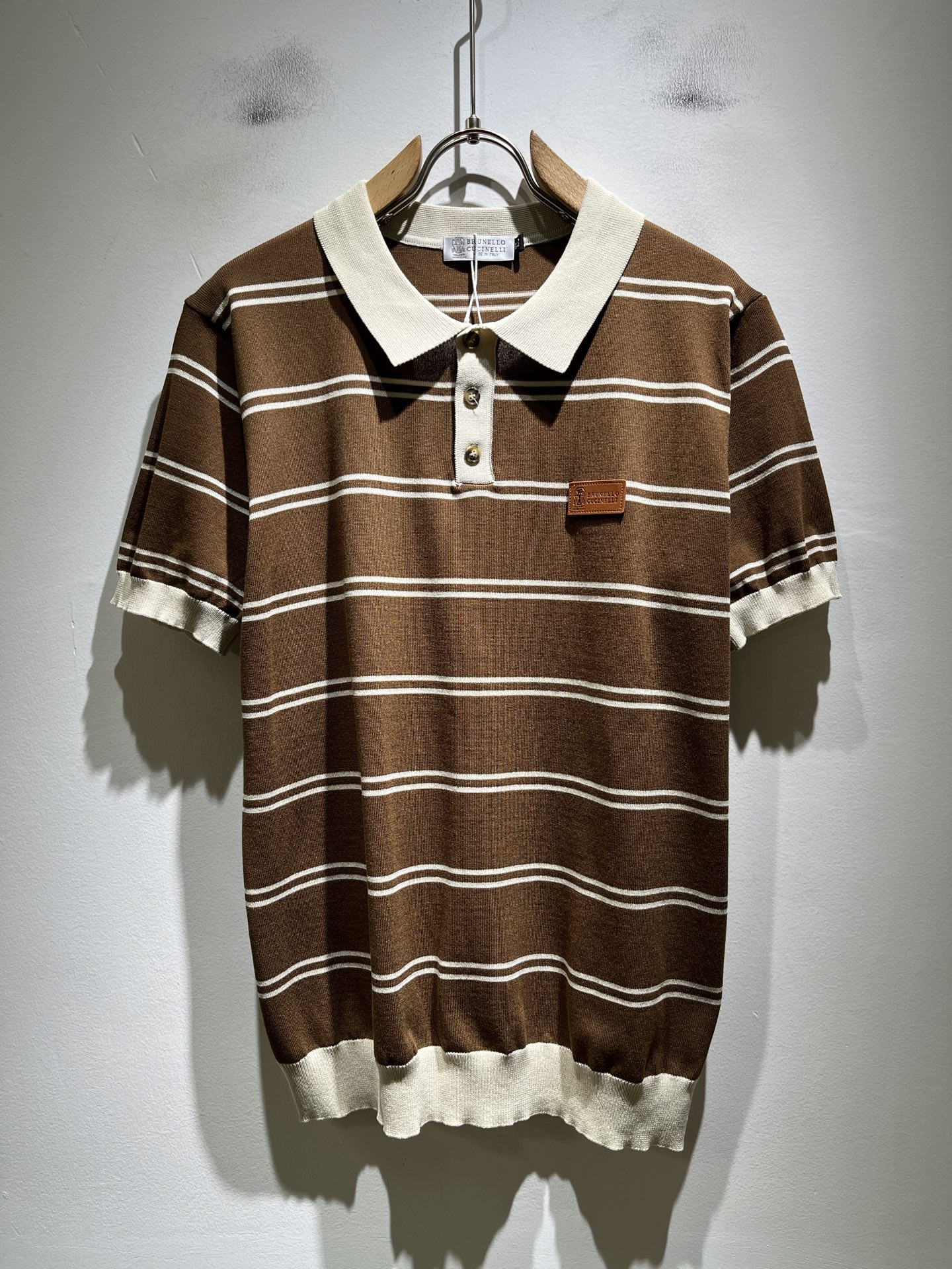 bc-Brunello Cucineli 2026春夏新款男士短袖针织Polo衫，众多明星都爱穿的时尚百