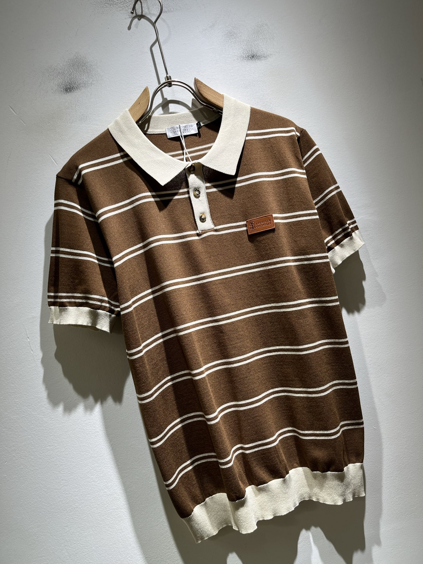 bc-Brunello Cucineli 2026春夏新款男士短袖针织Polo衫，众多明星都爱穿的时尚百