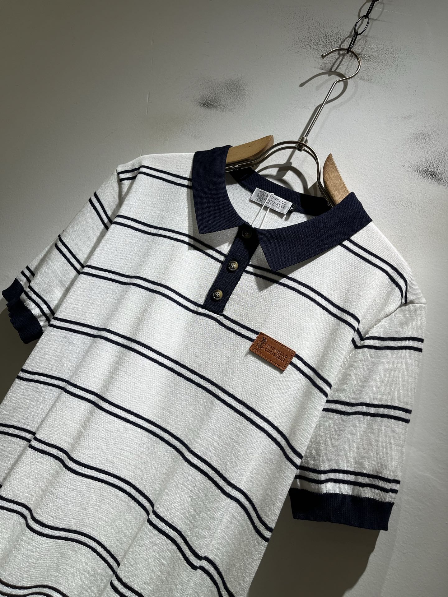 bc-Brunello Cucineli 2026春夏新款男士短袖针织Polo衫，众多明星都爱穿的时尚百