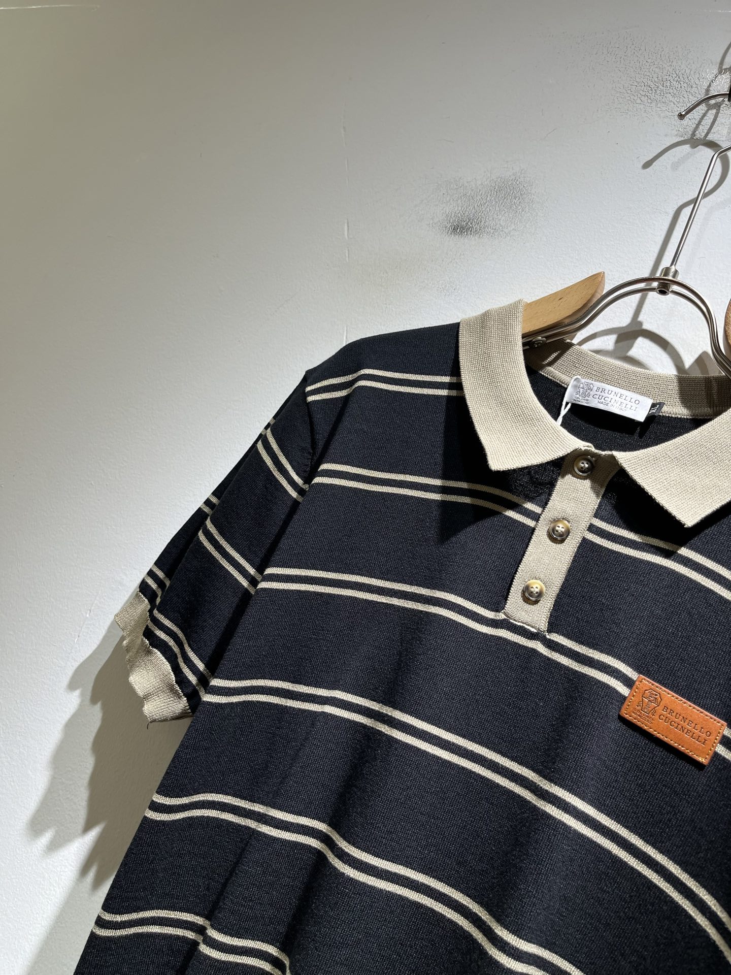 bc-Brunello Cucineli 2026春夏新款男士短袖针织Polo衫，众多明星都爱穿的时尚百