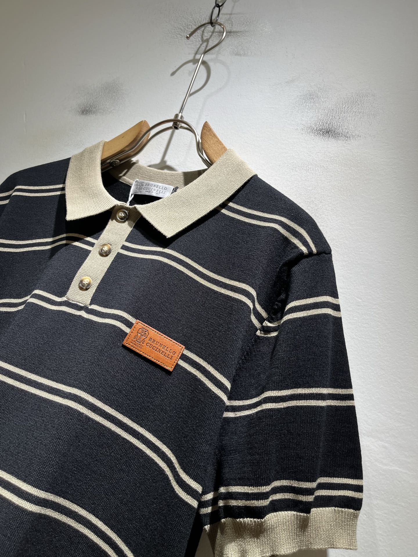 bc-Brunello Cucineli 2026春夏新款男士短袖针织Polo衫，众多明星都爱穿的时尚百