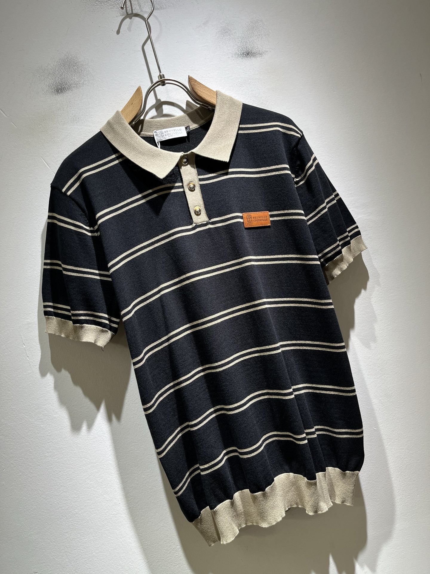 bc-Brunello Cucineli 2026春夏新款男士短袖针织Polo衫，众多明星都爱穿的时尚百