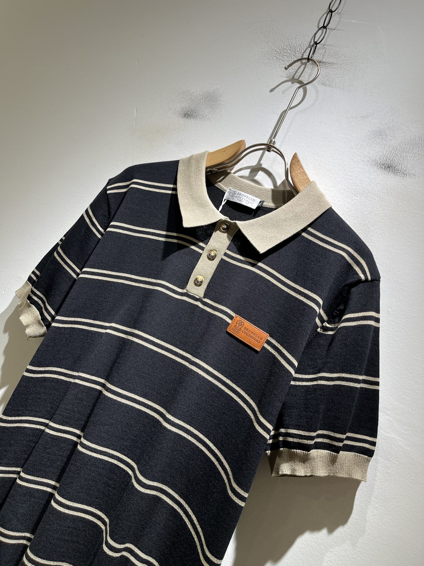 bc-Brunello Cucineli 2026春夏新款男士短袖针织Polo衫，众多明星都爱穿的时尚百