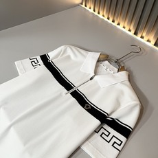 VER**CE范*哲 2026春夏新款新品!贸易渠道订单,美杜莎女王压胶LOGO翻领Polo衫意大利制作 VER**CE范*哲 2026春夏新款新品!贸易渠道订单,美杜莎女王压胶LOGO翻领Polo衫意大利制作