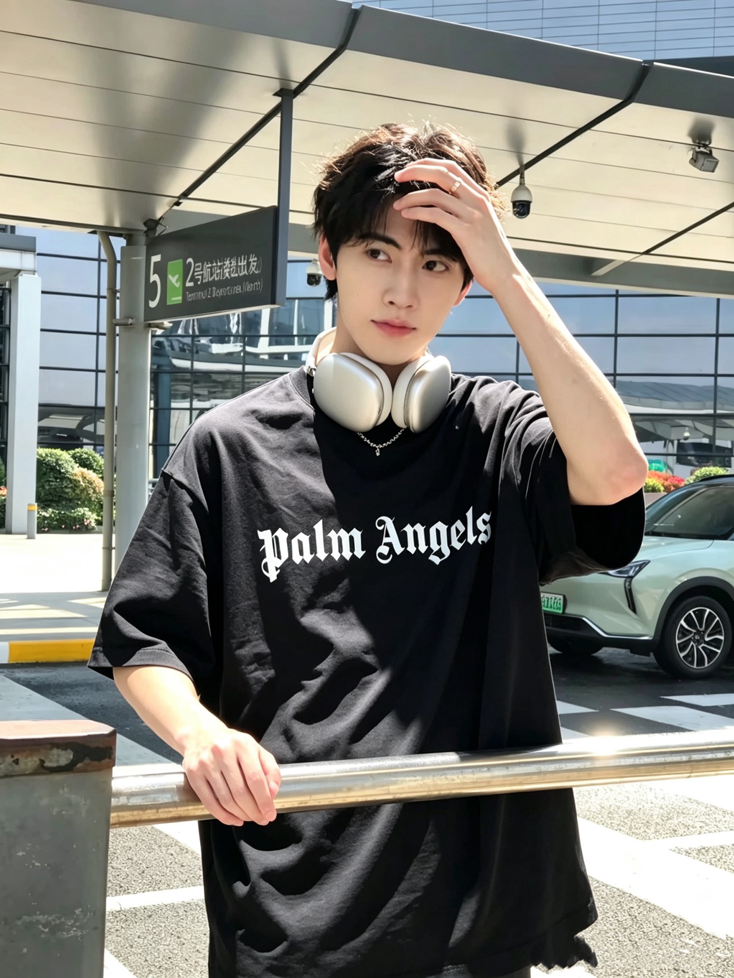 棕榈天使  Palm Angels  2026春夏最新男女同款👫贸易订单短袖T恤，全品相！！网红款！采用