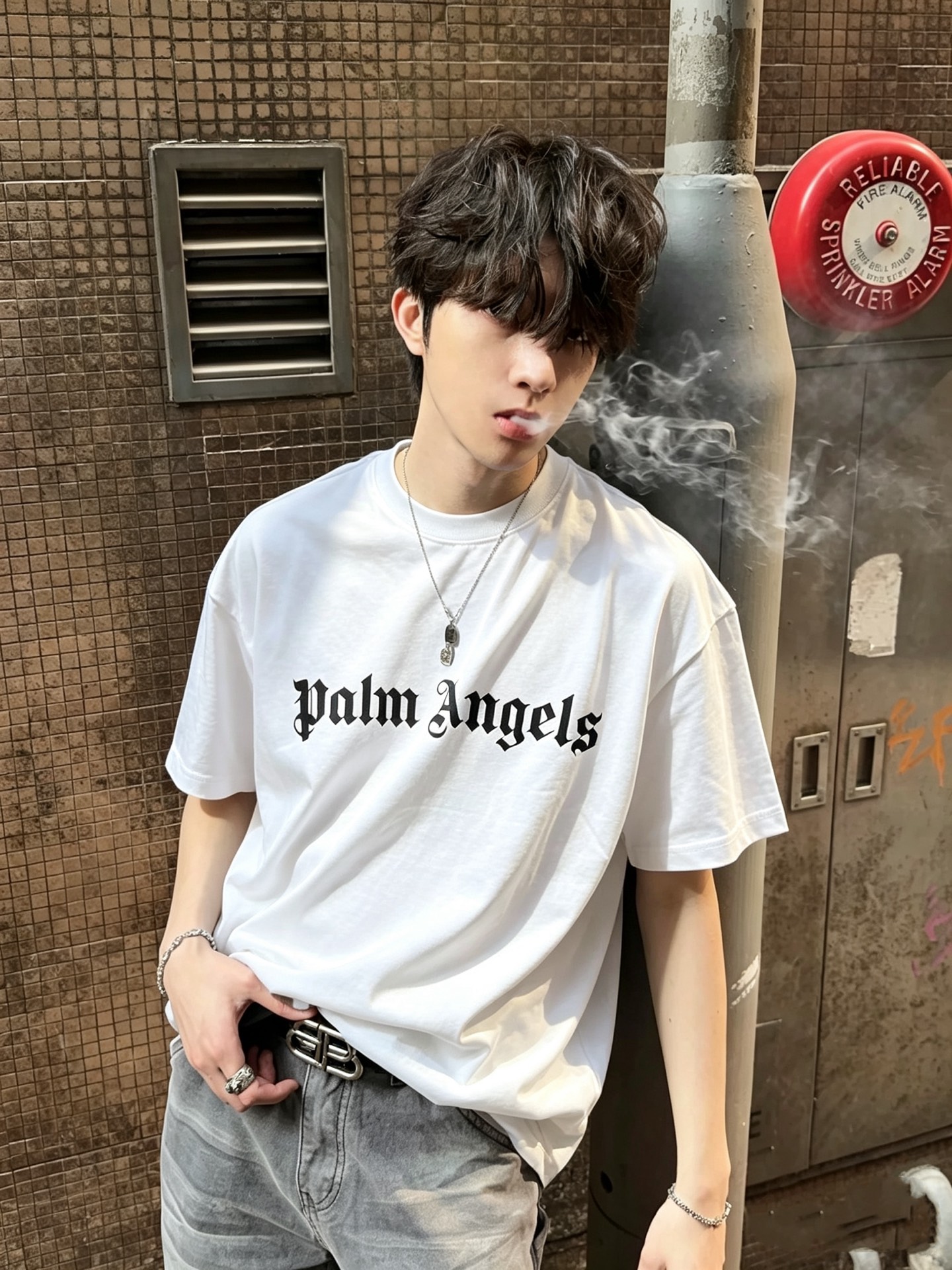 棕榈天使  Palm Angels  2026春夏最新男女同款👫贸易订单短袖T恤，全品相！！网红款！采用