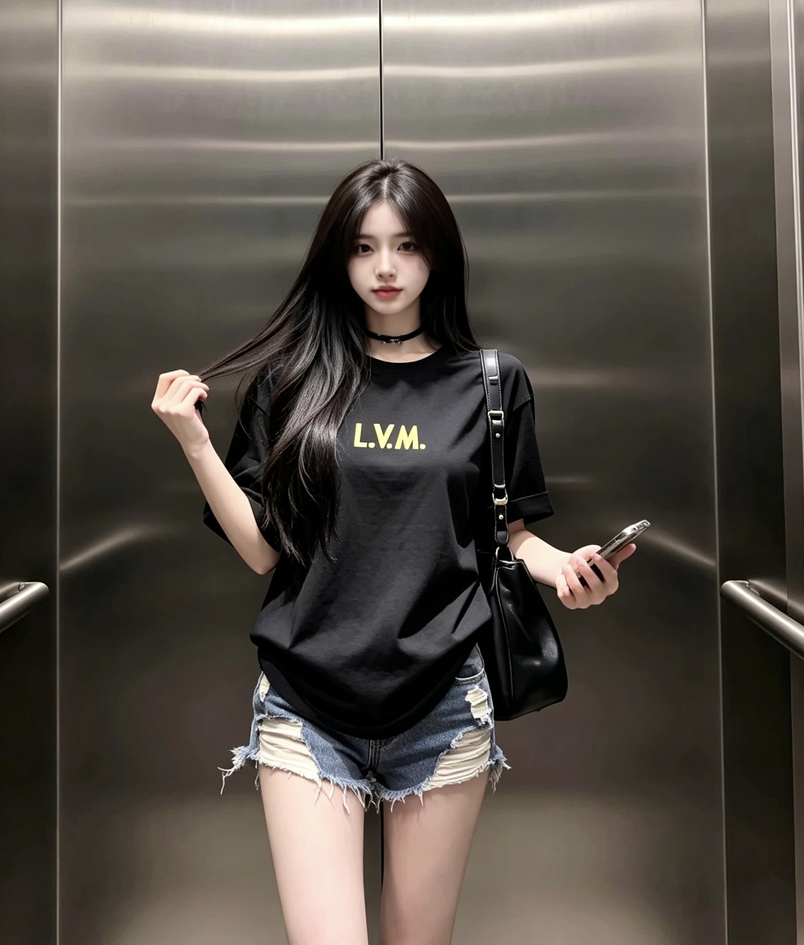 LouisVuitt*路易*登 2026春夏全新系列单品上线，非常时髦前卫的一款男女同款短袖T恤，标识l