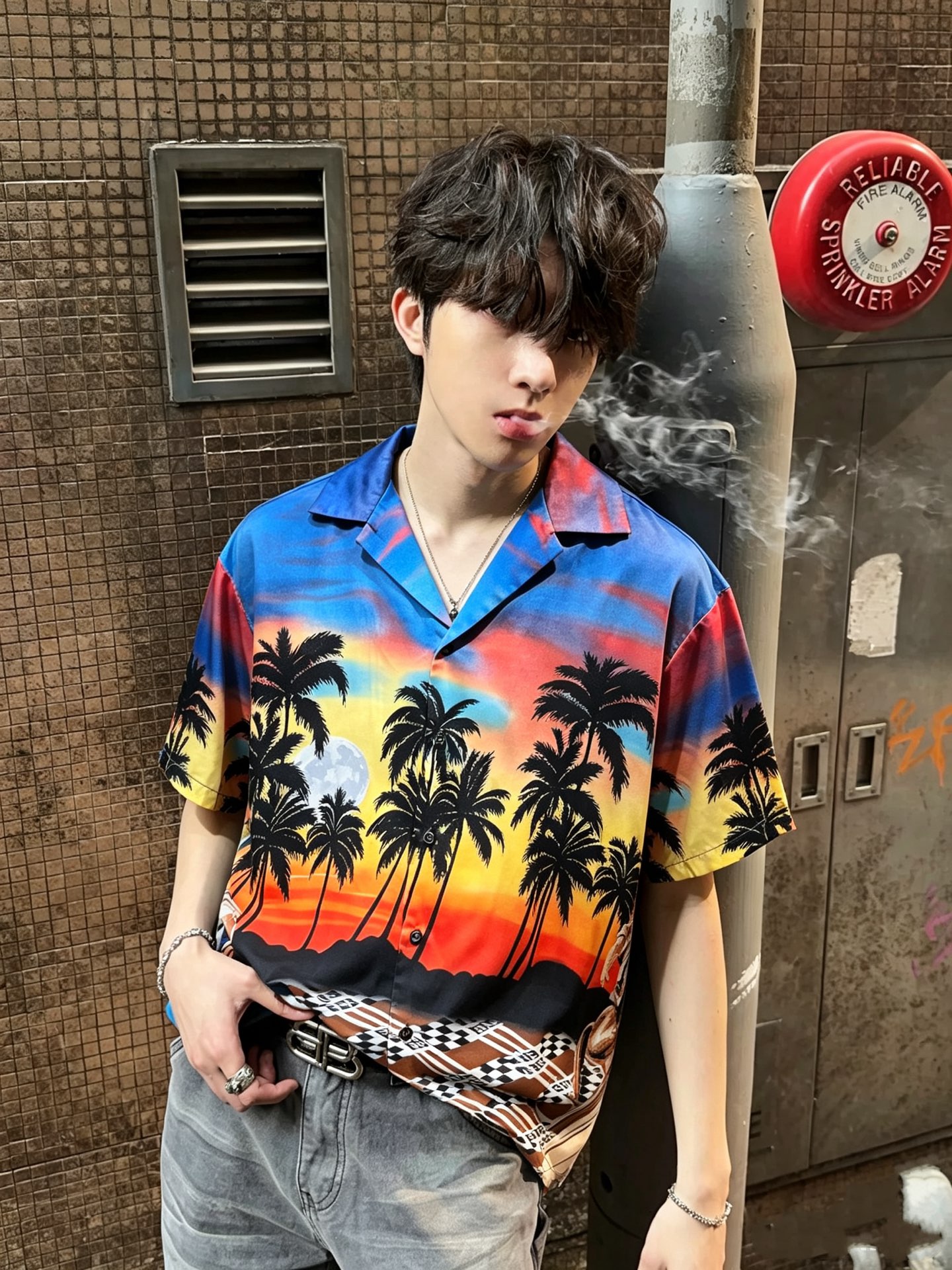 FEN*DI芬迪 2026春夏新款男士衬衣，潮流轻奢新品登场 原单复刻产物 高端品质 市场最高版本 米兰时装设计师款 先