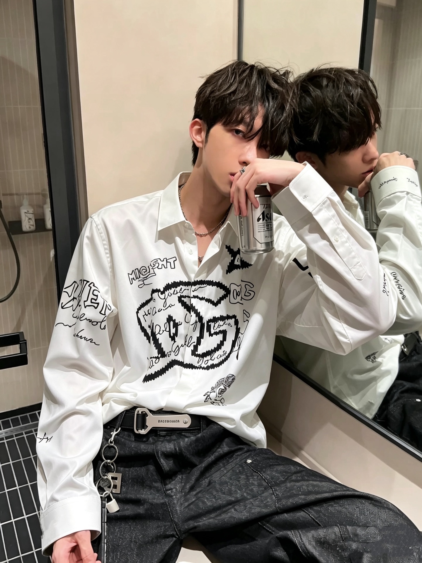 Dolce&Gabba*a 杜嘉*纳2026春夏新款男女同款👫衬衣，专柜同步发售！定制专属丝绸棉面料，胸