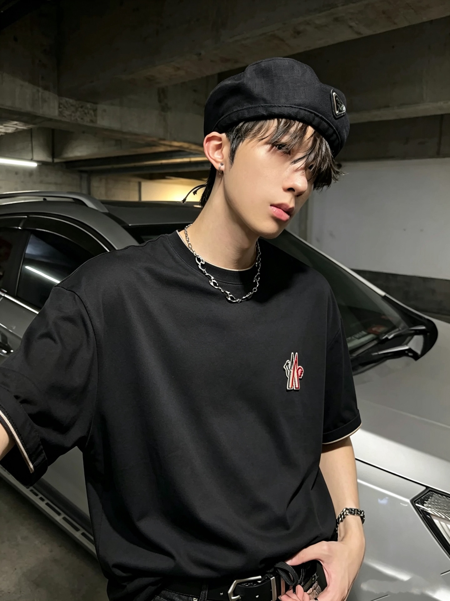 Moncler蒙家 2026春夏最新男女同款👫贸易订单短袖T恤，全品相！！网红款！采用logo图案刺绣徽