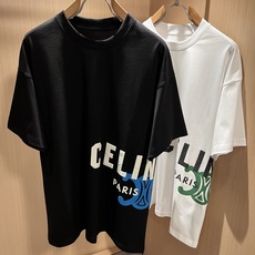CELIN*瑟琳 2026春夏新款时尚休闲圆领短袖T恤,经典男女同款情侣👫短袖T恤衫!贸易公司渠道稀出, CELIN*瑟琳 2026春夏新款时尚休闲圆领短袖T恤,经典男女同款情侣👫短袖T恤衫!贸易公司渠道稀出,
