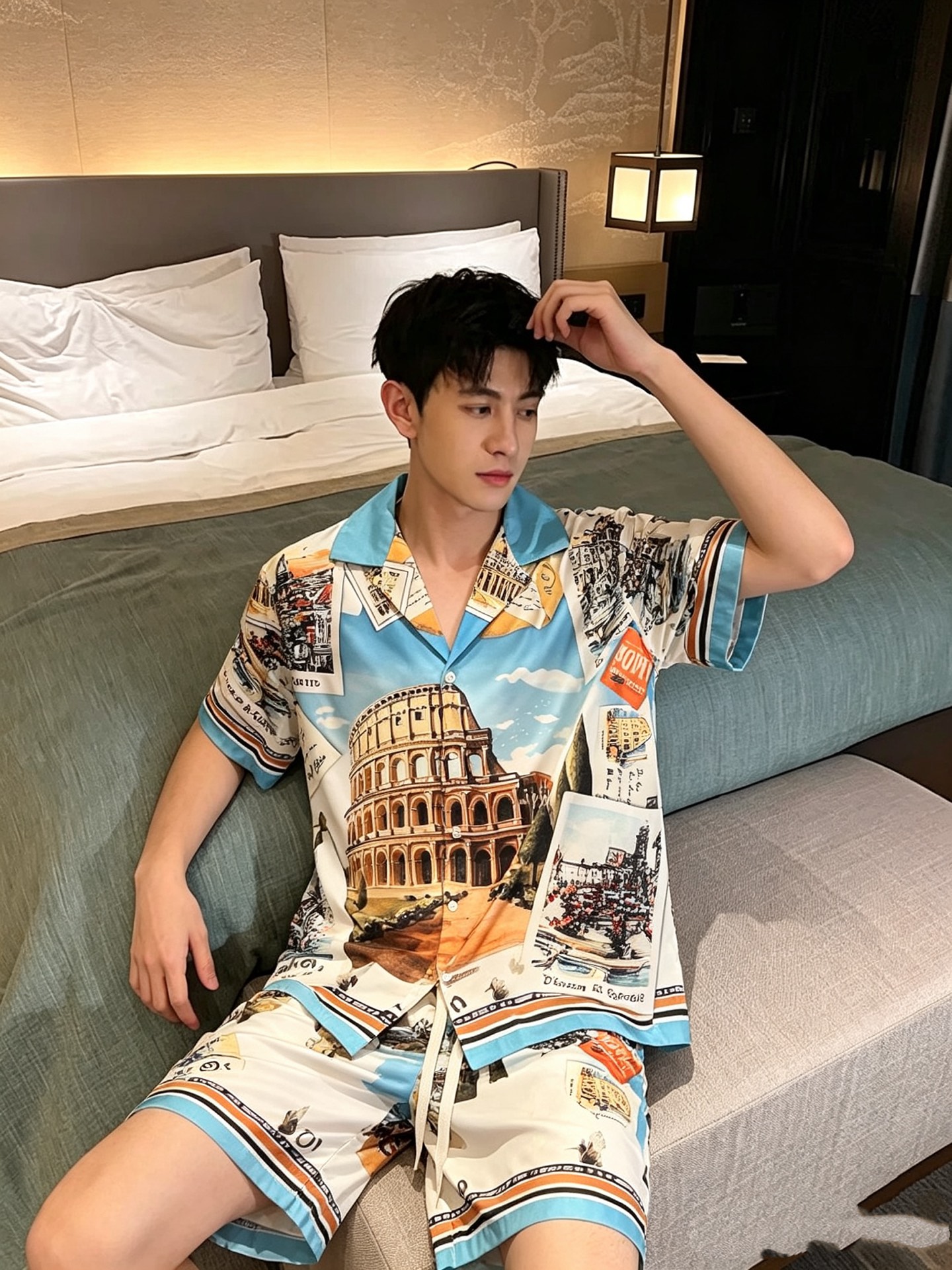 Louis Vuit*on 路易家族 2026春夏新款轻奢睡衣休闲套装，男女同款👫睡衣套装！路易家族的新