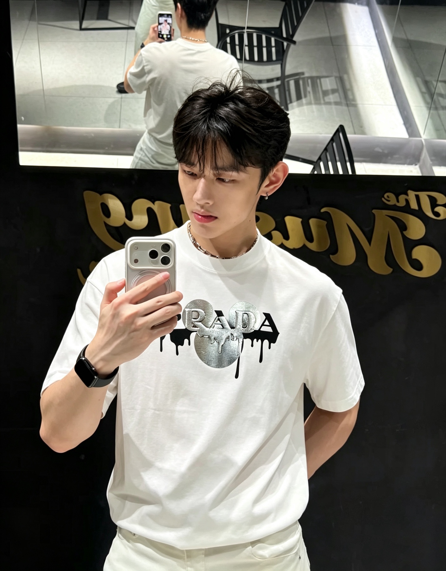 PRAD*A普*达2026春夏新款男女同款👫短袖T恤，最新款全网独家首上！！~既经典有时尚百搭，谁不爱啊