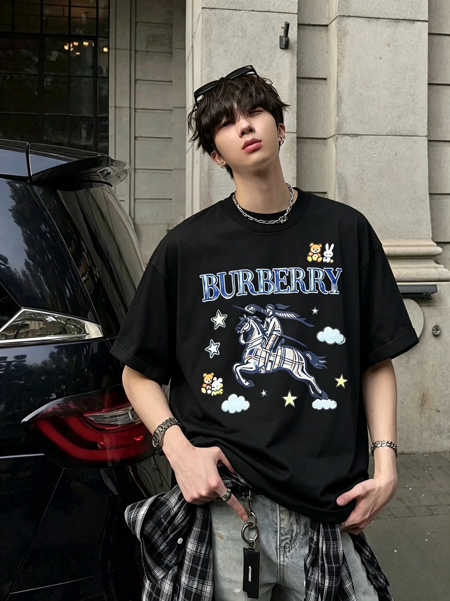 BURBER*Y巴*莉2026春夏新品男女同款👫短袖T恤，重磅来袭，最近比较火热的环保纯棉面料制作而成，