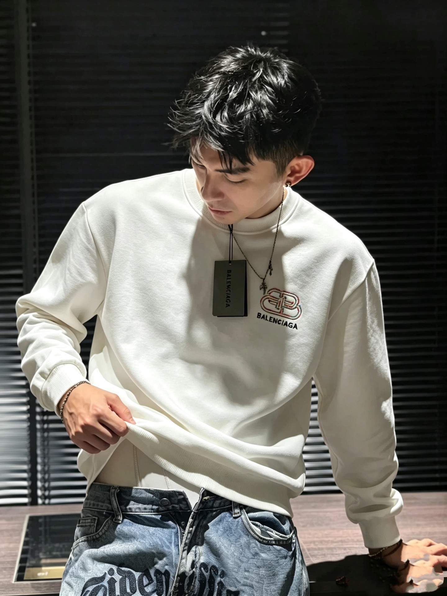 BALENCIA*巴黎*家 2026春夏最新款百搭卫衣，男女同款👫❤️经典标志图案字母logo图案刺绣工