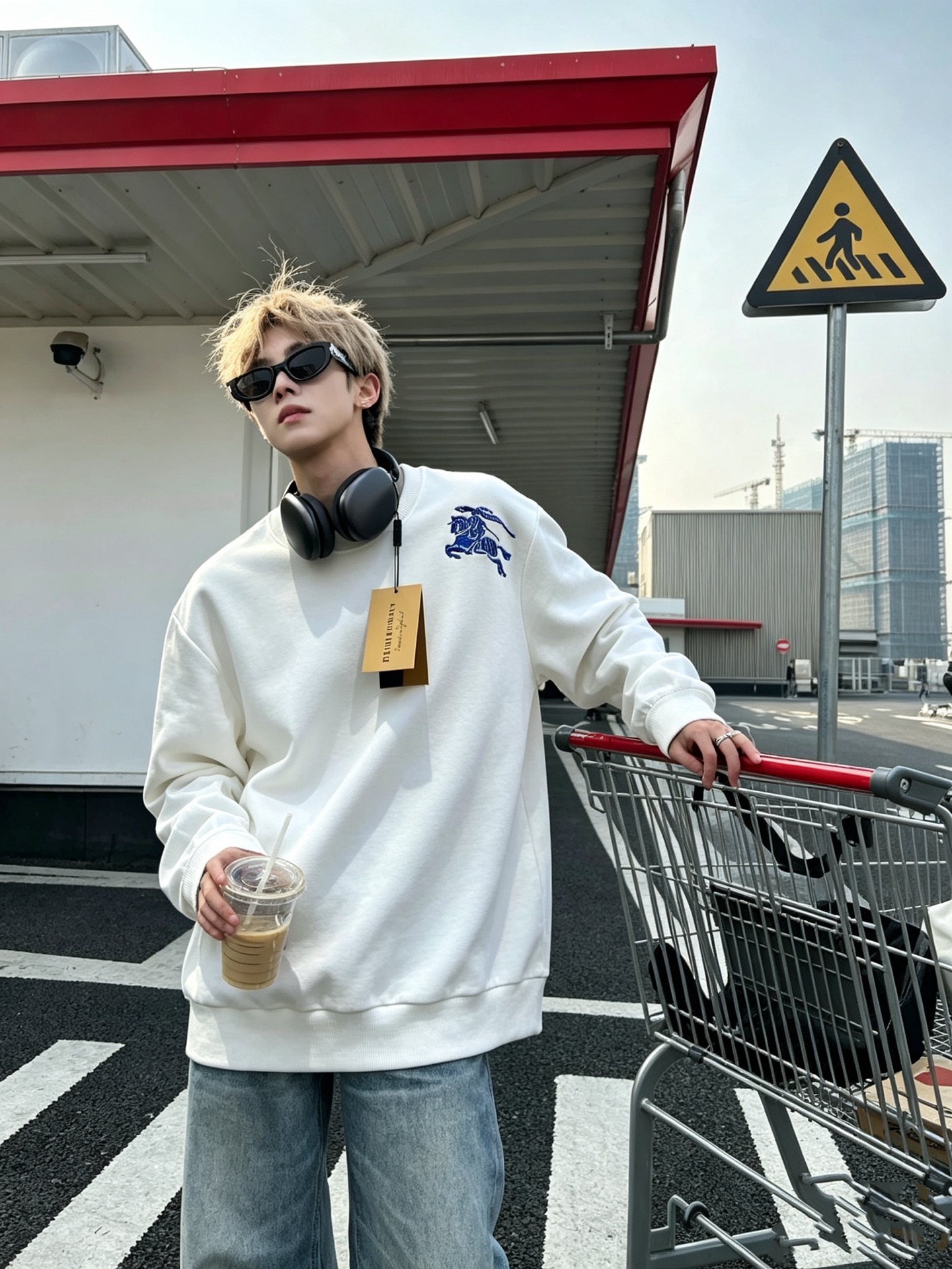BURBER*Y巴*莉 2026春夏新款男女同款👫基础休闲百搭棉质卫衣，男女同款卫衣！贸易公司渠道稀出，