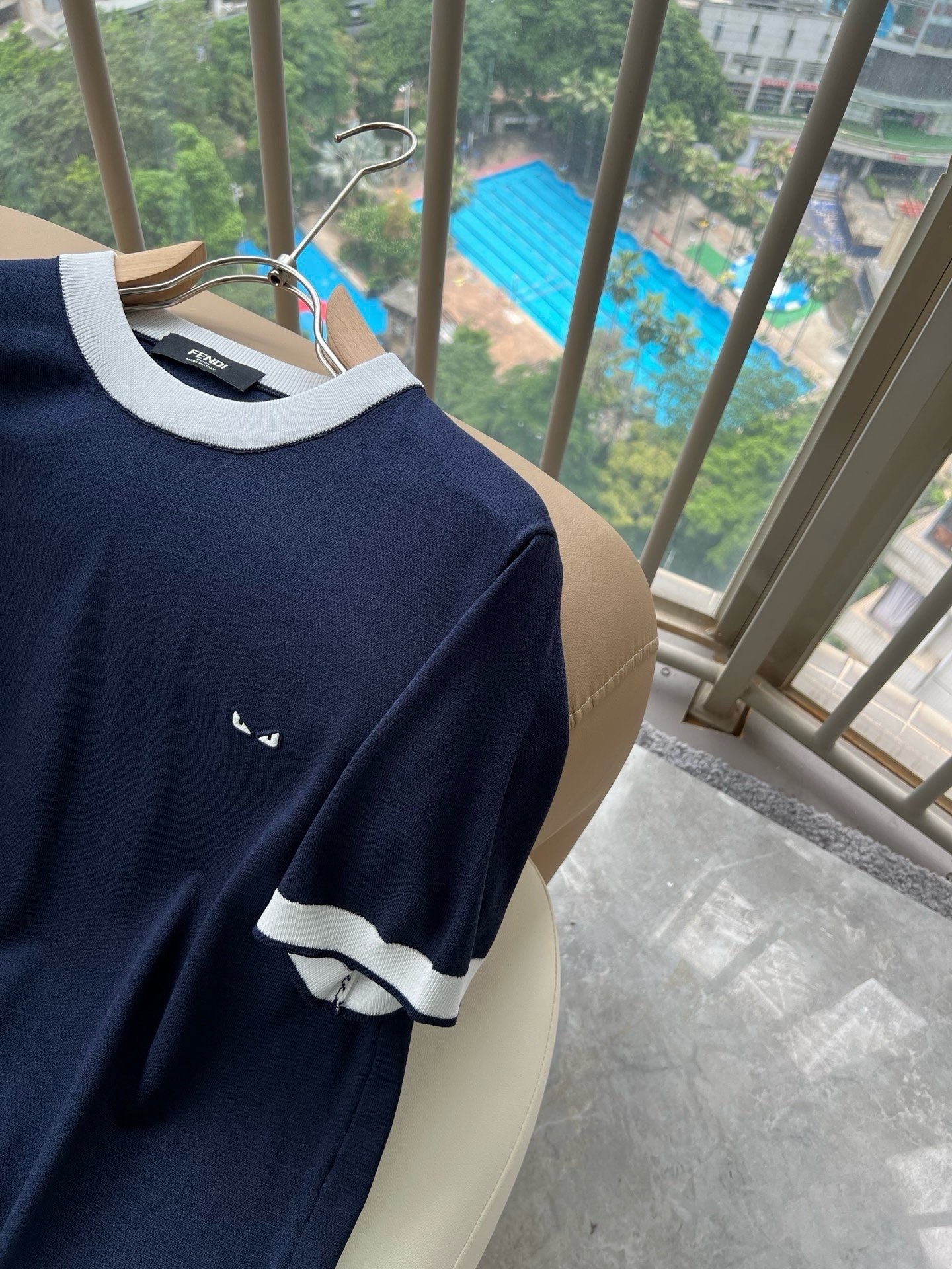 FEN 芬*迪2026春夏新款伊力特短袖Polo衫！净版百搭不限制年龄，全景logo图案压胶工艺设计！无