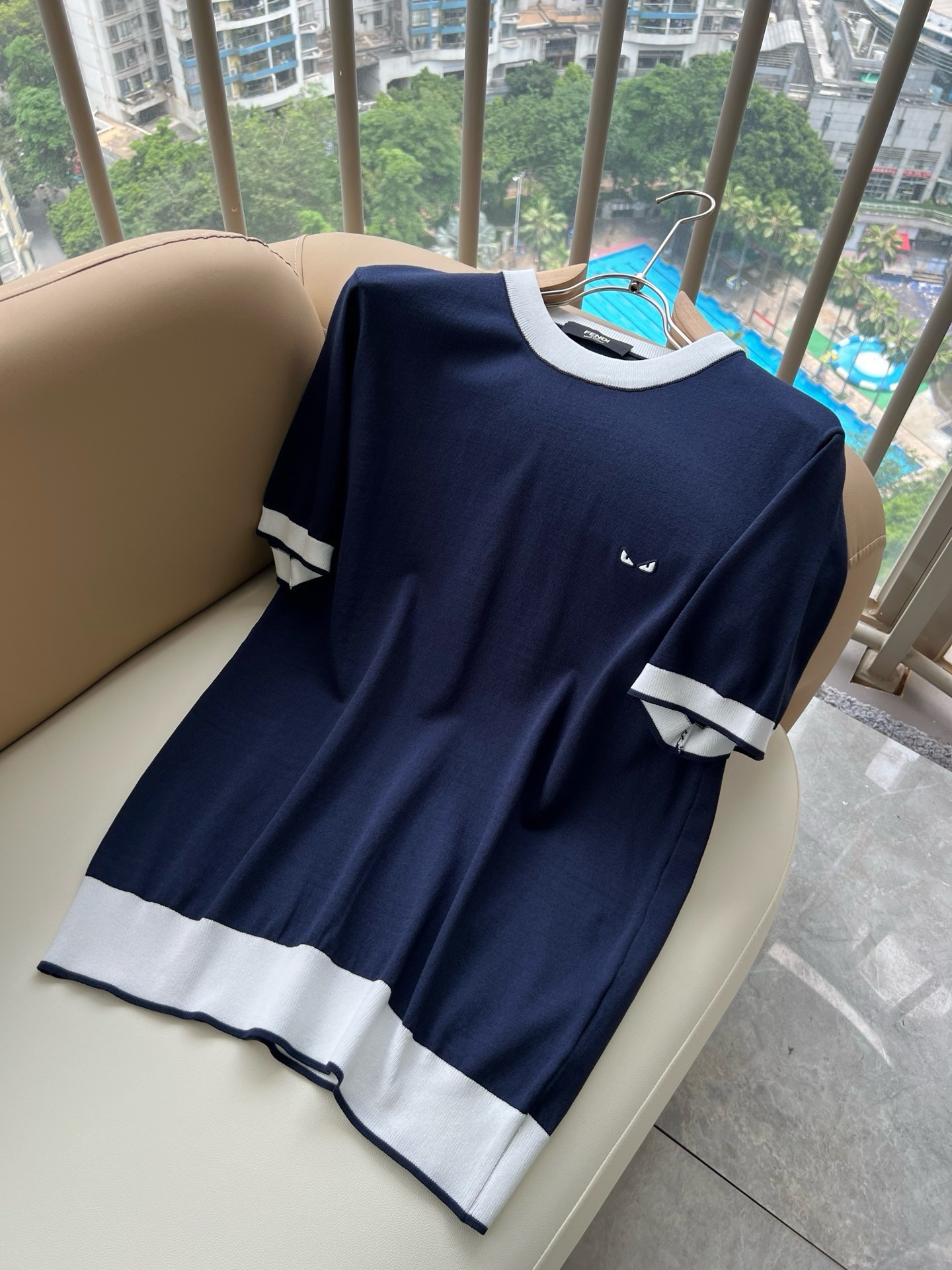 FEN 芬*迪2026春夏新款伊力特短袖Polo衫！净版百搭不限制年龄，全景logo图案压胶工艺设计！无
