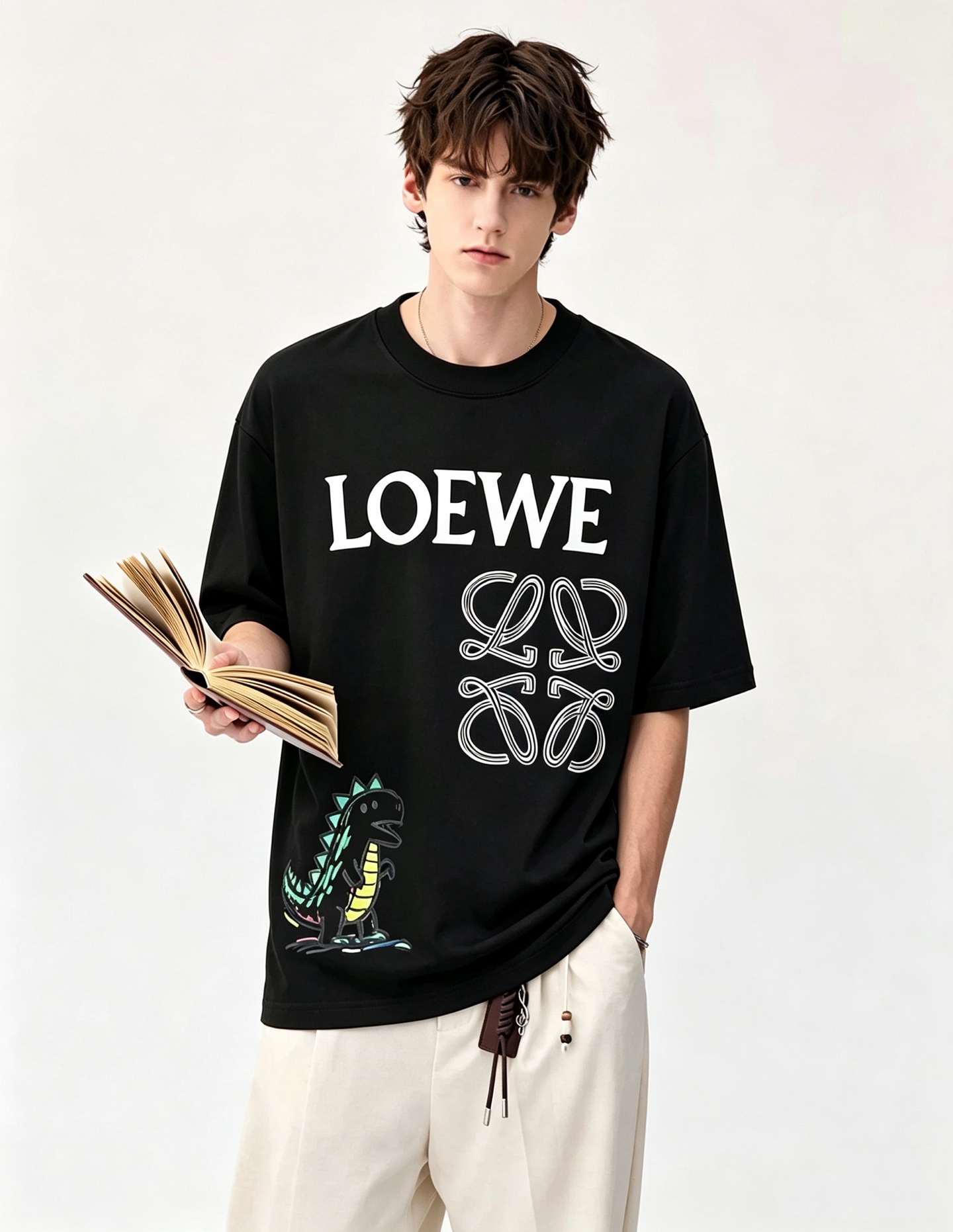 NO:936141,LOE*WE 2026 spring and summer new short-sleeved T-shirt for men and women, original Italian order channel, highly personalized and high-end style, logo pattern printing technology design!  Pure cotton short-sleeved T-shirt for couples!  !  The latest popular fashion product has arrived. It is a simple and high-end fashion item. It is a fashion product with very high-end charm and is a must-have item for fashion trends!  Italian original factory channel, special supply level order, released simultaneously by Hong Kong, Macao and Taiwan buyer stores. This model is also the latest popular product of Loewe family this year, and it is also the most classic product. Its specifications and quality are beyond doubt!  !  The selection is extremely diverse. It goes without saying that this style has that fresh and natural feeling, which highlights the brand's charm and high-end sense. The texture of this style is very good, and the weight and color that can be felt by hand are even better on the skin. It is a full wearing enjoyment!  !  Size: M-4XL,,loewe,loewe,T-shirt,tees,t-shirt,19860909LOE*WE罗*威 2026春夏新款男女同款短袖T恤,意大利原厂订单渠道,极具个性高级风,标志logo图案印花工艺设计！情侣款纯棉短袖T恤！！最新时尚潮流人气产物驾到,又是一款简约高级的时尚单品,穿搭魅力十分高级不俗的时尚产物 ,时尚潮流必备单品！意大利原厂渠道,特供级别订单,同步港澳台买手店发布,此款也是罗意威家今年的最新人气产物,也是最经典的产物,其规格跟档次更是毋庸置疑！！ 选择极具多样化,言而喻此款自然具备那种清新自然的感觉,彰显品牌魅力与高级感,此款的质感十分的到位,用手可以感知的重磅跟出彩亲肤程度更是上佳,十足的穿着享受！！尺码: M-4XL,,loewe,loewe,T-shirt,tees，t-shirt,,Men's clothing