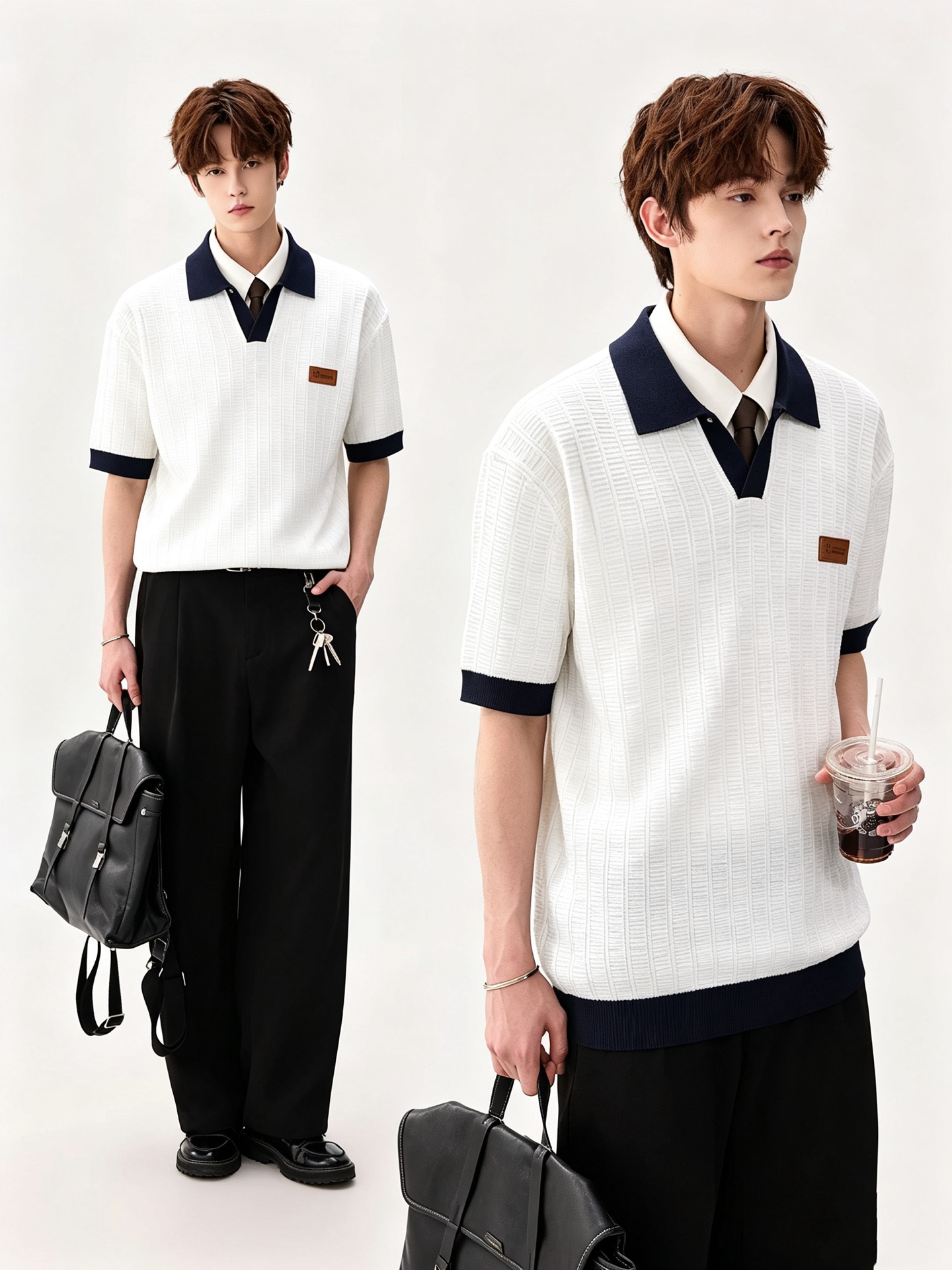 NO:936125,BC-Brunello Cucineli 2026 new spring and summer men's short-sleeved knitted Polo shirt, a fashionable and versatile item that many celebrities love to wear!  The leather with the LOGO on the chest is super nice. Friends who like classic simplicity must not miss this one!  The calm and elegant brand style has always been favored by the upper class! It is also the best choice for fashion items!  The upper body is so handsome, highly recommended!  !  !  The biggest attraction of this short-sleeved shirt is not only its own brand added value, but also the fact that this short-sleeved shirt is very cost-effective in terms of color matching and material!  Customized original exclusive knitted material design!  Eco-friendly washing, customized fabrics, and pre-shrinking treatment ensure a crisp fit. The combed cotton fabric feels super soft and smooth and absorbs sweat!  It does not deform after washing, feels comfortable and smooth, and the upper body is soft and comfortable. The classic fashionable lapel design is simple but not complicated, and it is very attractive!  Size M-4XL,, brunello cucinelli, T-shirt,19860909BC-Brunello Cucineli 2026春夏新款男士短袖针织Polo衫,众多明星都爱穿的时尚百搭单品！胸前LOGO皮革超级好看,喜欢经典简约的朋友,一定不能错过了这款！沉稳大气的品牌风格一直以来备受上层人士的青睐!也是时尚单品的不二之选！ 上身帅到爆了,强烈推荐！！！这件短袖最大的吸引力除了他本身的品牌附加值,更加肯定的是这款短袖无论在颜色搭配还是材质上都有很高的性价比！ 定制原版专属针织材质设计！环保水洗,定制面料,预缩处理,确保版型的挺括,精梳棉面料手感超柔顺滑又吸汗！洗水不变形,手感舒适顺滑,上身柔和舒适,经典的时尚翻领设计,精简不繁,很是耐看！码数M-4XL,,brunello cucinelli,T-shirt,,Men's clothing