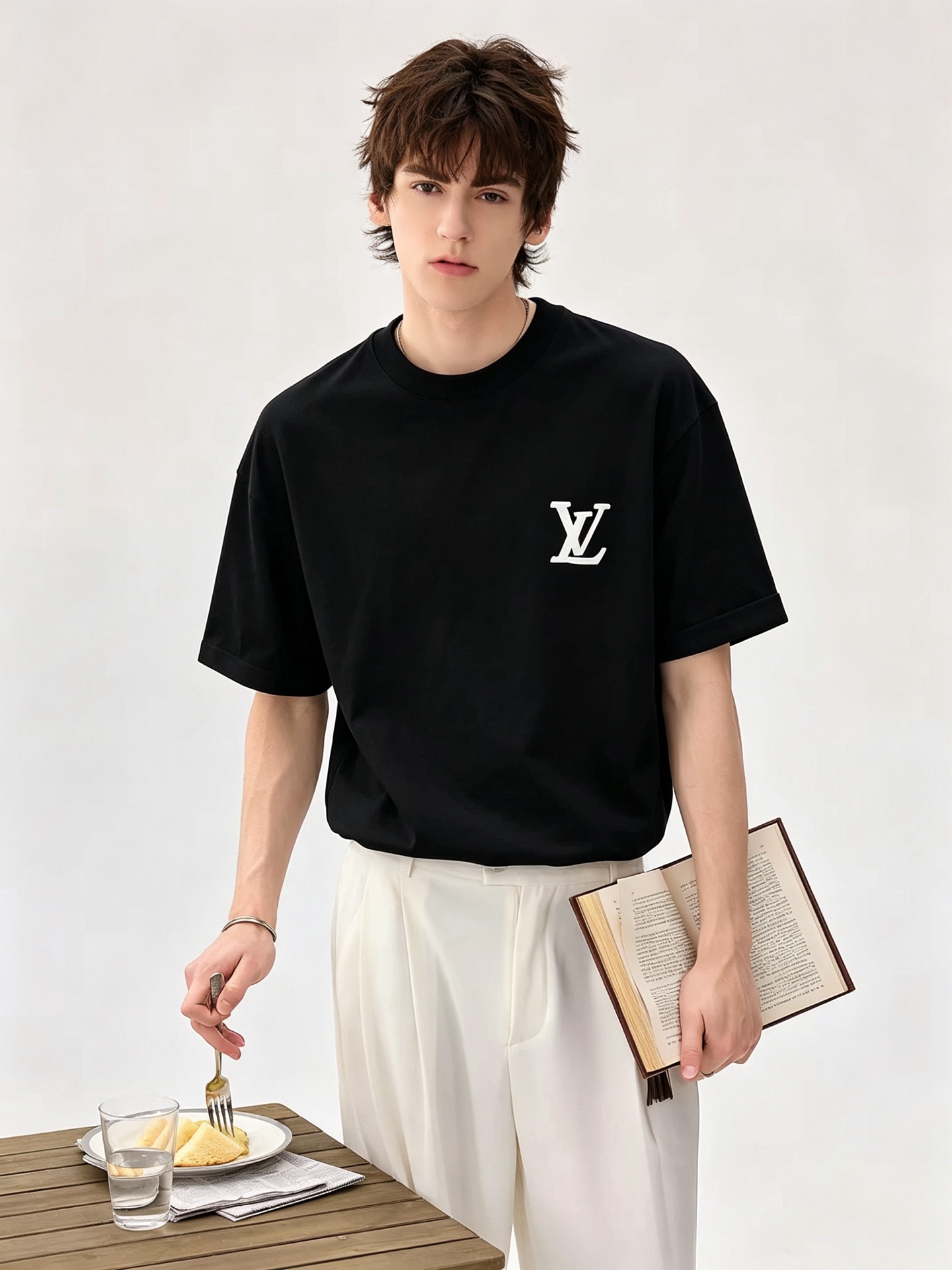LouisVuitt*路易*登 2026春夏全新系列单品上线，非常时髦前卫的一款男女同款短袖T恤，标识logo图案印花修