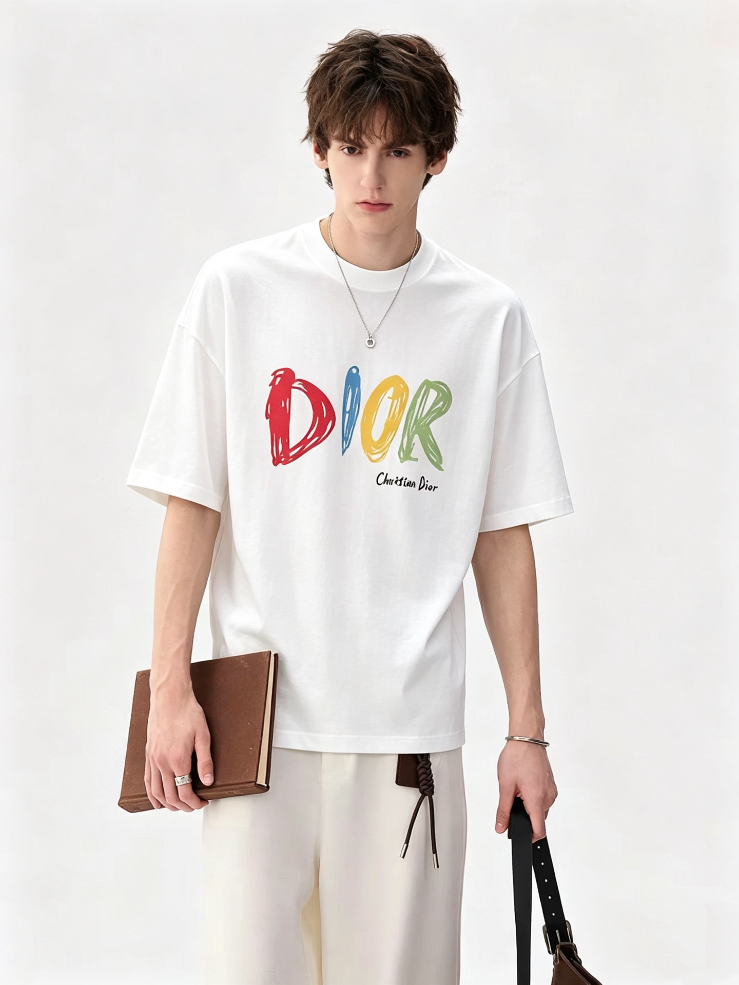 Dio*迪家 2026春夏新款男女同款👫短袖T恤，专柜同步发售！定制专属260克纯棉面料，定制原版工艺螺纹，胸前logo
