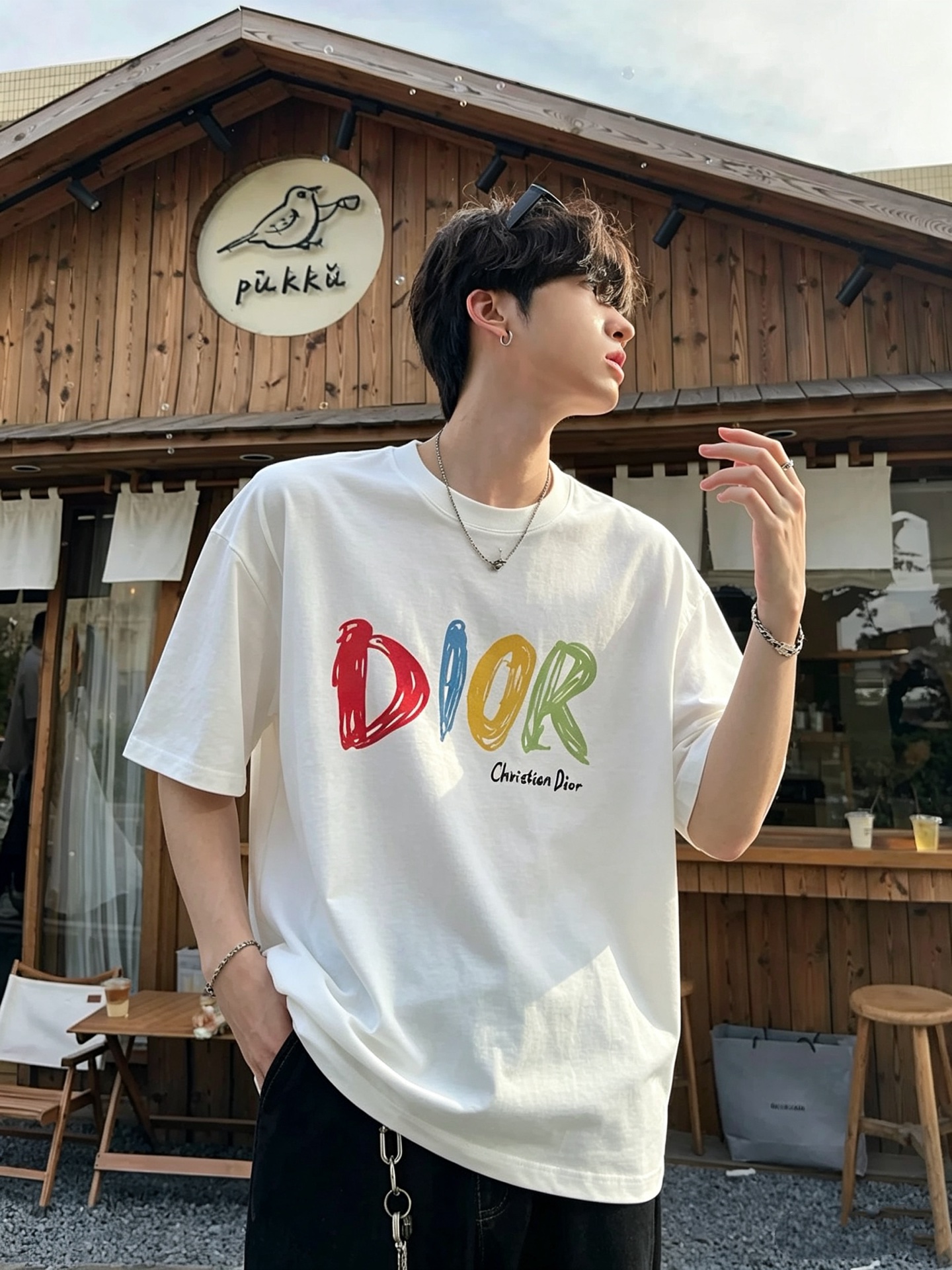 Dio*迪家 2026春夏新款男女同款👫短袖T恤，专柜同步发售！定制专属260克纯棉面料，定制原版工艺螺纹，胸前logo