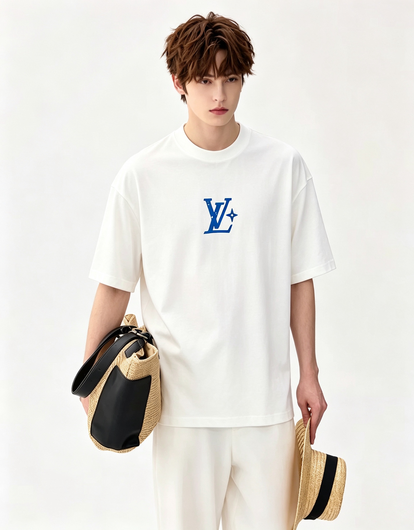 LouisVuitt*路易*登 2026春夏全新系列单品上线，非常时髦前卫的一款男女同款短袖T恤，标识logo图案印花修